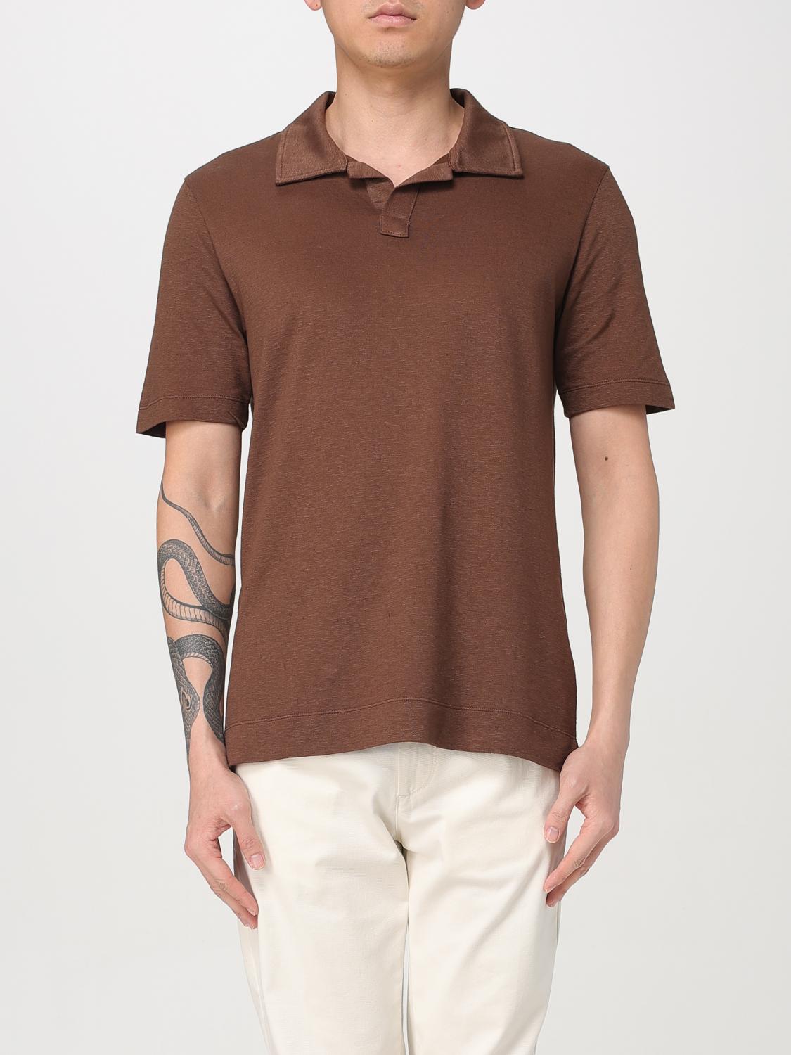 MASSIMO ALBA POLO SHIRT: Polo shirt men Massimo Alba, Brown - Img 1