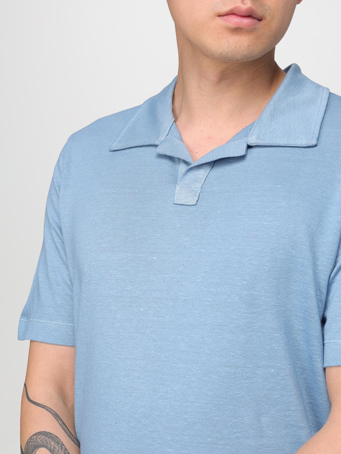 MASSIMO ALBA POLO SHIRT: Polo shirt men Massimo Alba, Blue 1 - Img 3