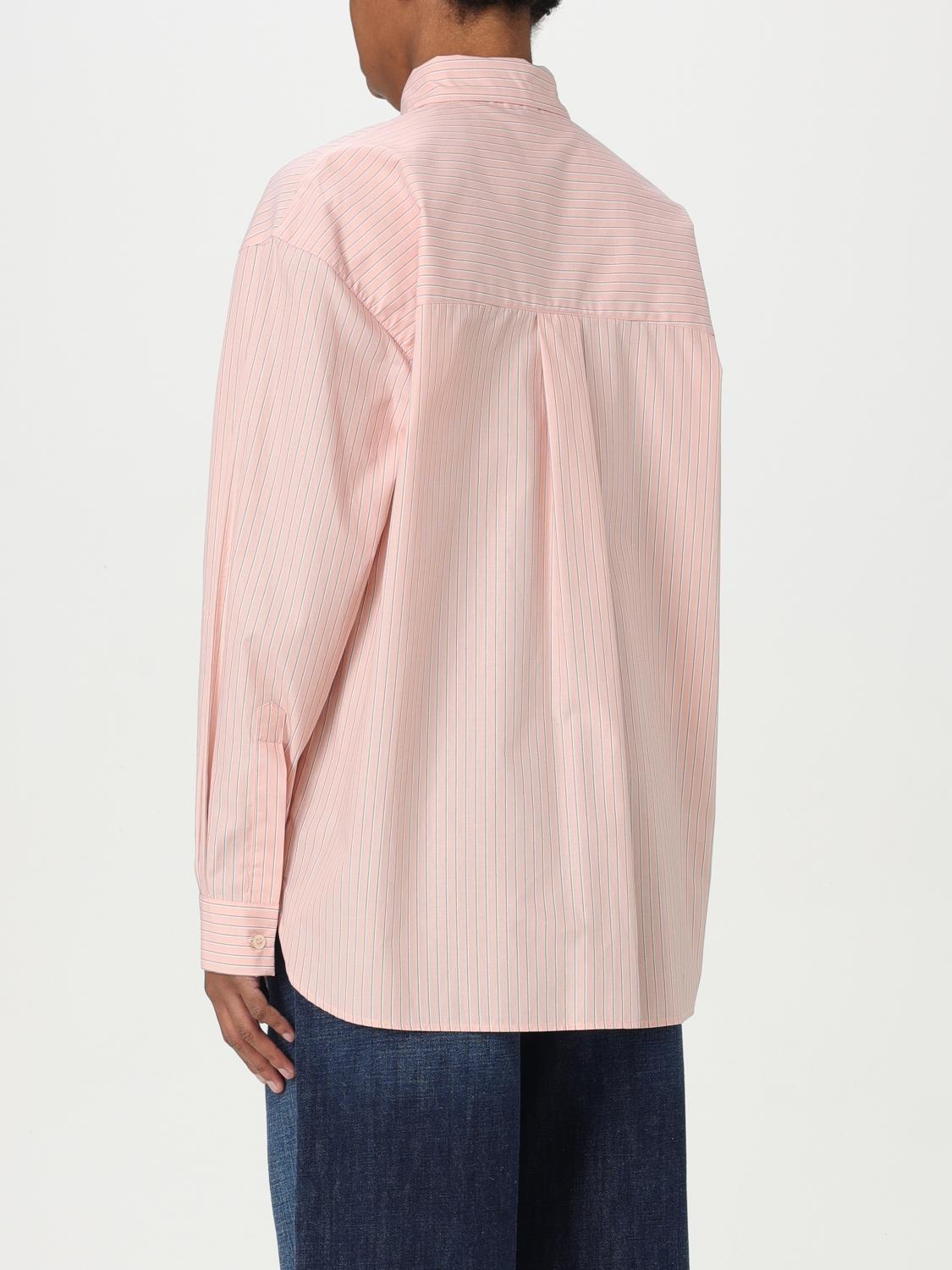 PINKO CAMICIA: Camicia classica Pinko in cotone a righe, Rosa - Img 2
