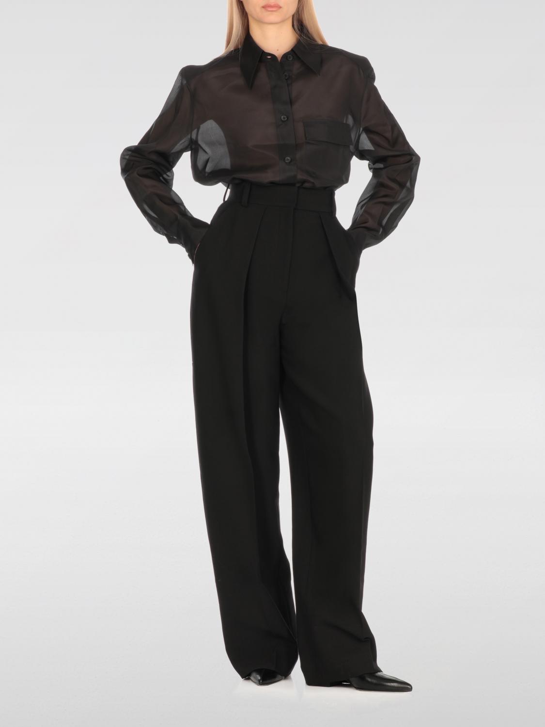 KHAITE CAMICIA: Camicia classica Khaite in seta , Nero - Img 2