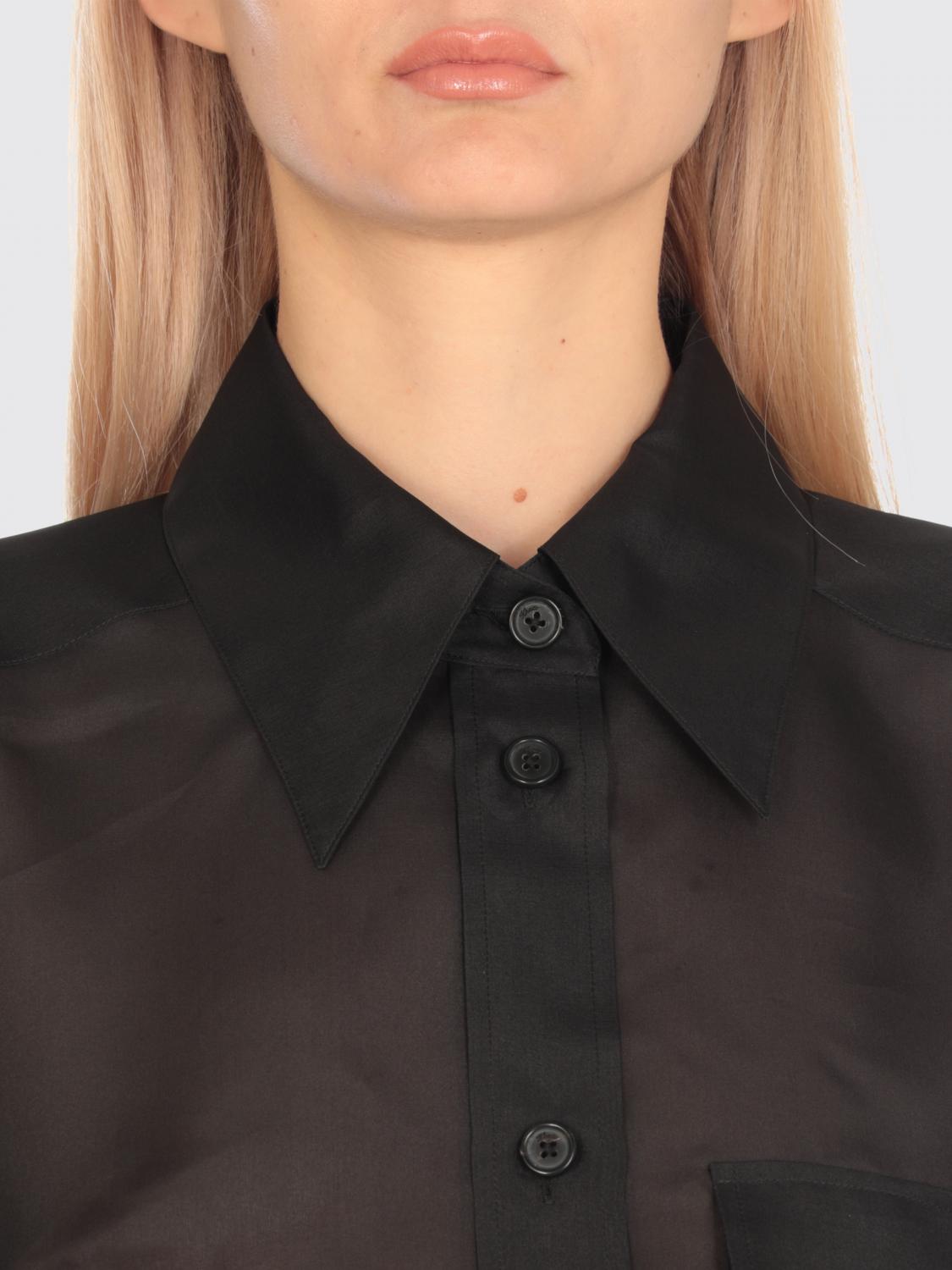 KHAITE CAMICIA: Camicia classica Khaite in seta , Nero - Img 4