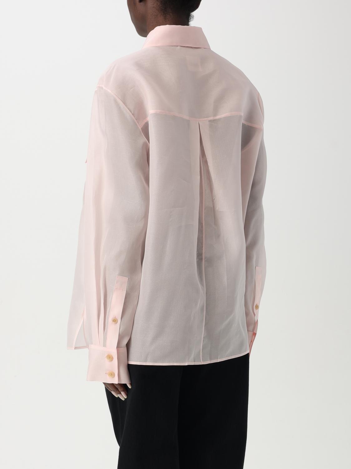 KHAITE CAMICIA: Camicia classica Khaite in seta , Rosa - Img 3