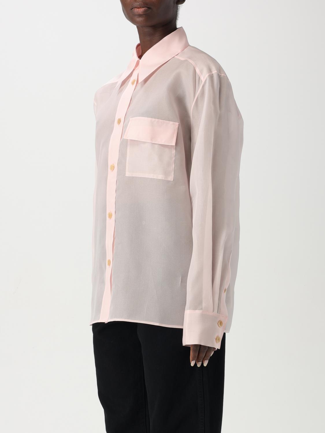 KHAITE CAMICIA: Camicia classica Khaite in seta , Rosa - Img 4