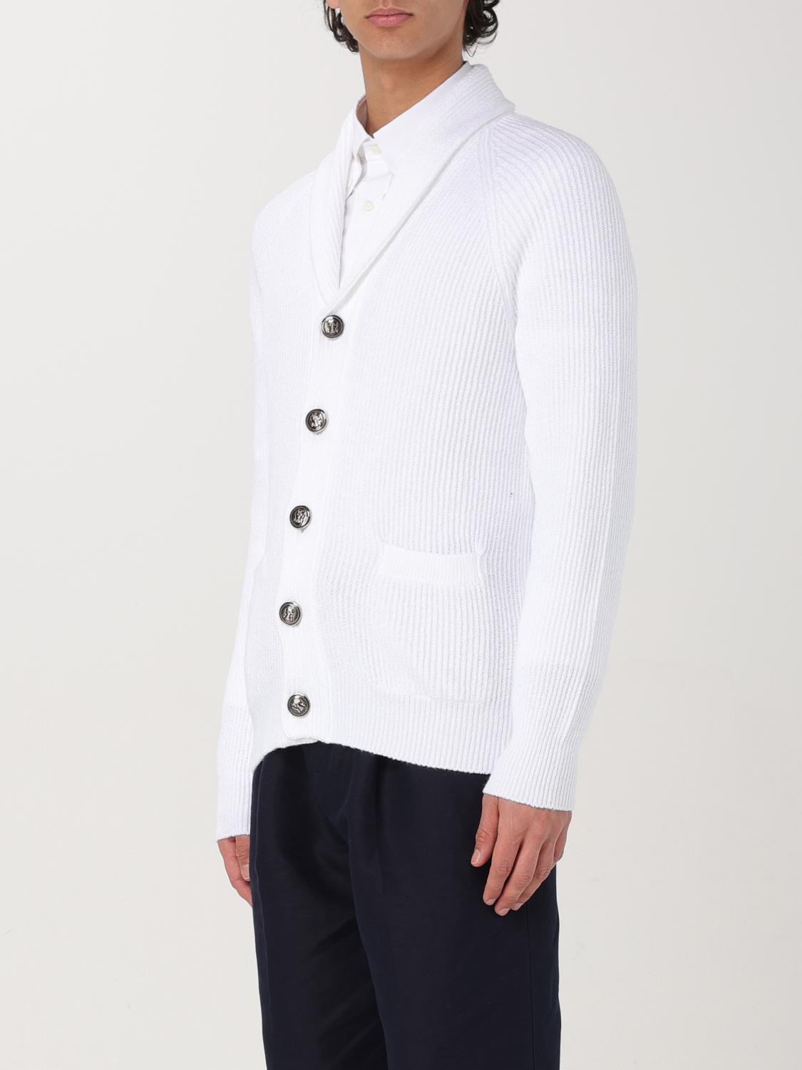 BRUNELLO CUCINELLI CARDIGAN: Sweater men Brunello Cucinelli, White - Img 4