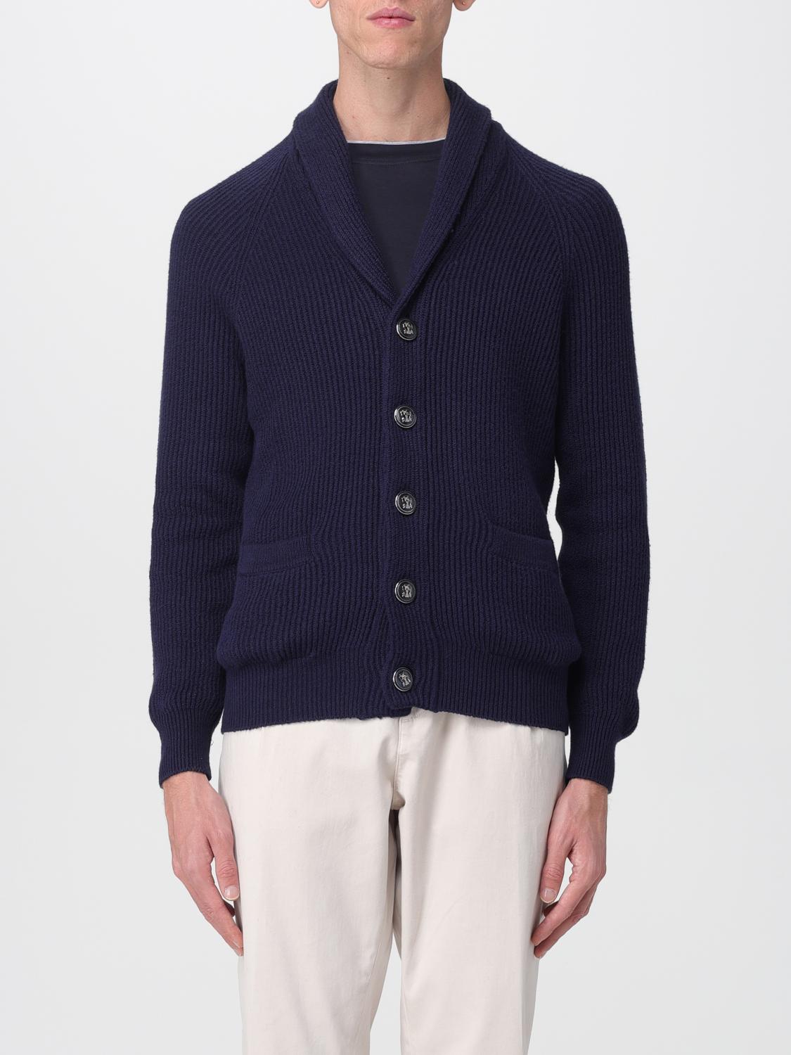 BRUNELLO CUCINELLI PULLOVER: Pullover herren Brunello Cucinelli, Blau - Img 1