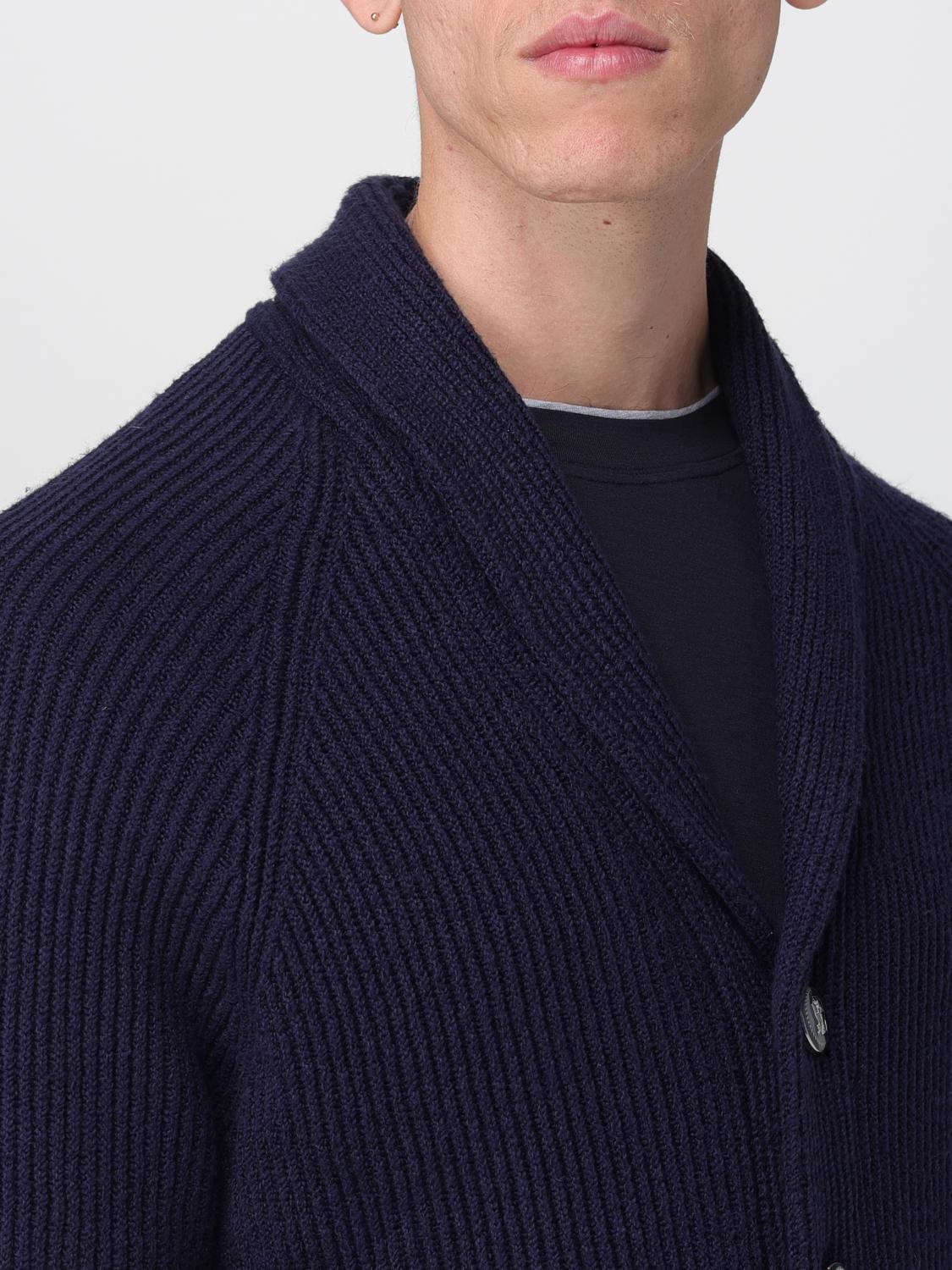 BRUNELLO CUCINELLI PULLOVER: Pullover herren Brunello Cucinelli, Blau - Img 5