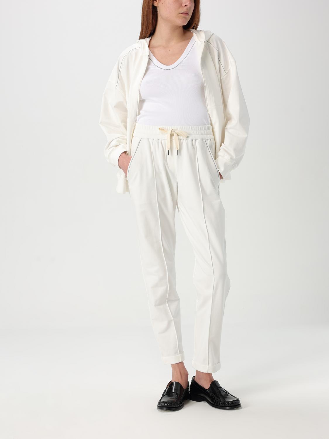 BRUNELLO CUCINELLI PANTS: Pants woman Brunello Cucinelli, Natural - Img 2