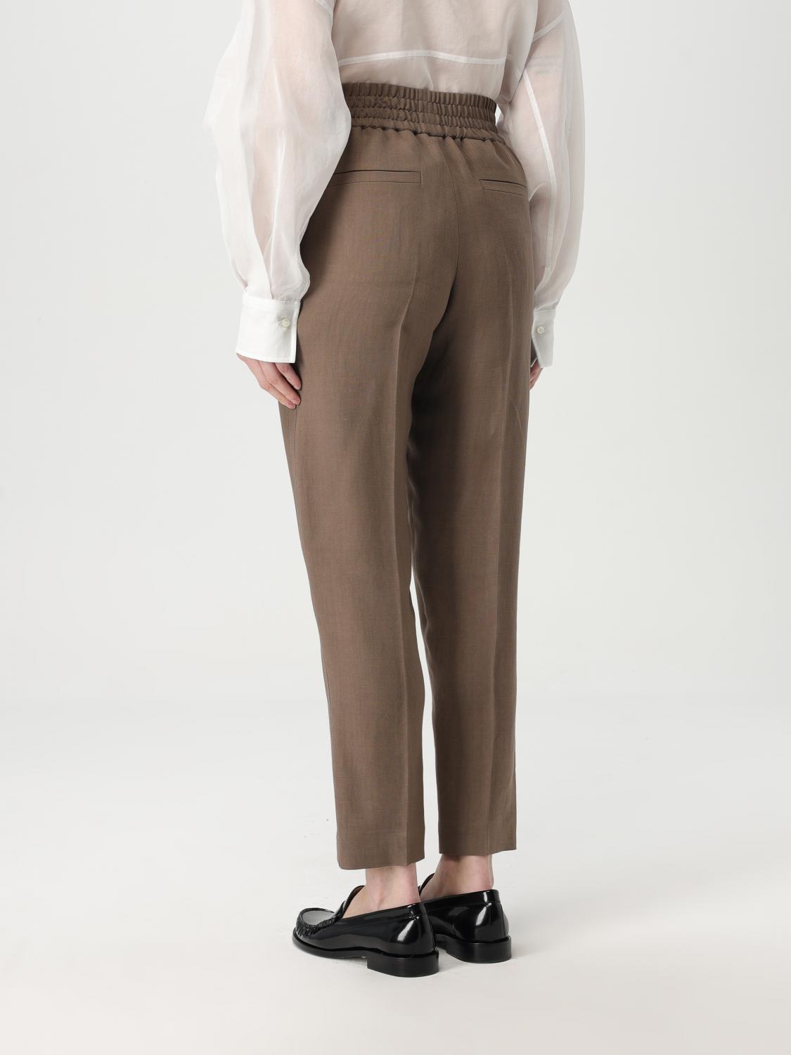 BRUNELLO CUCINELLI PANTS: Pants woman Brunello Cucinelli, Brown - Img 3