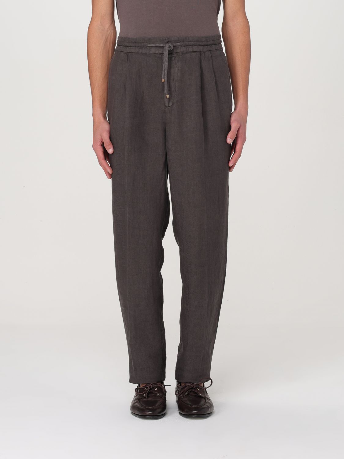 BRUNELLO CUCINELLI PANTALON: Pantalon homme Brunello Cucinelli, Café - Img 1