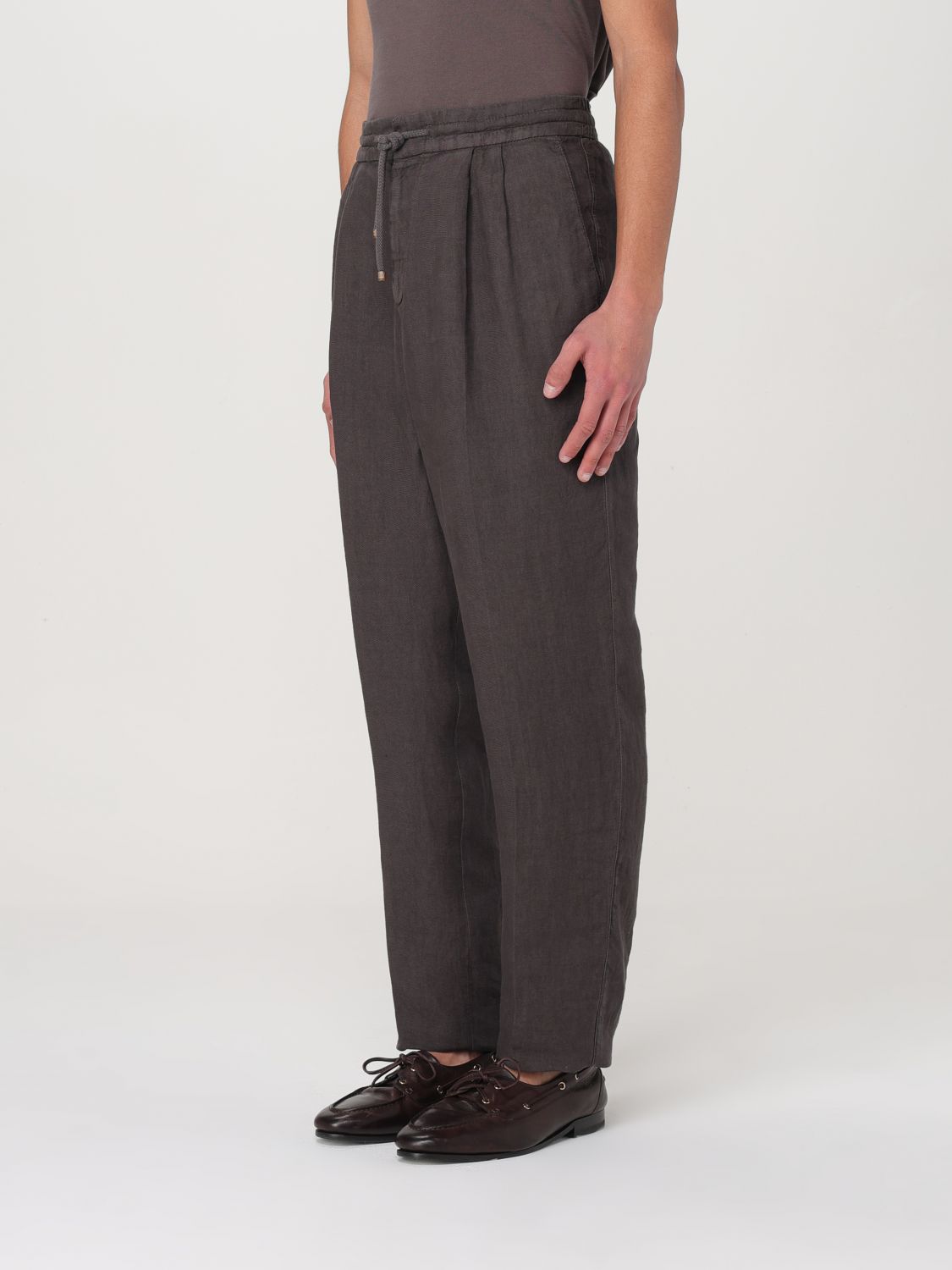 BRUNELLO CUCINELLI PANTALON: Pantalon homme Brunello Cucinelli, Café - Img 4