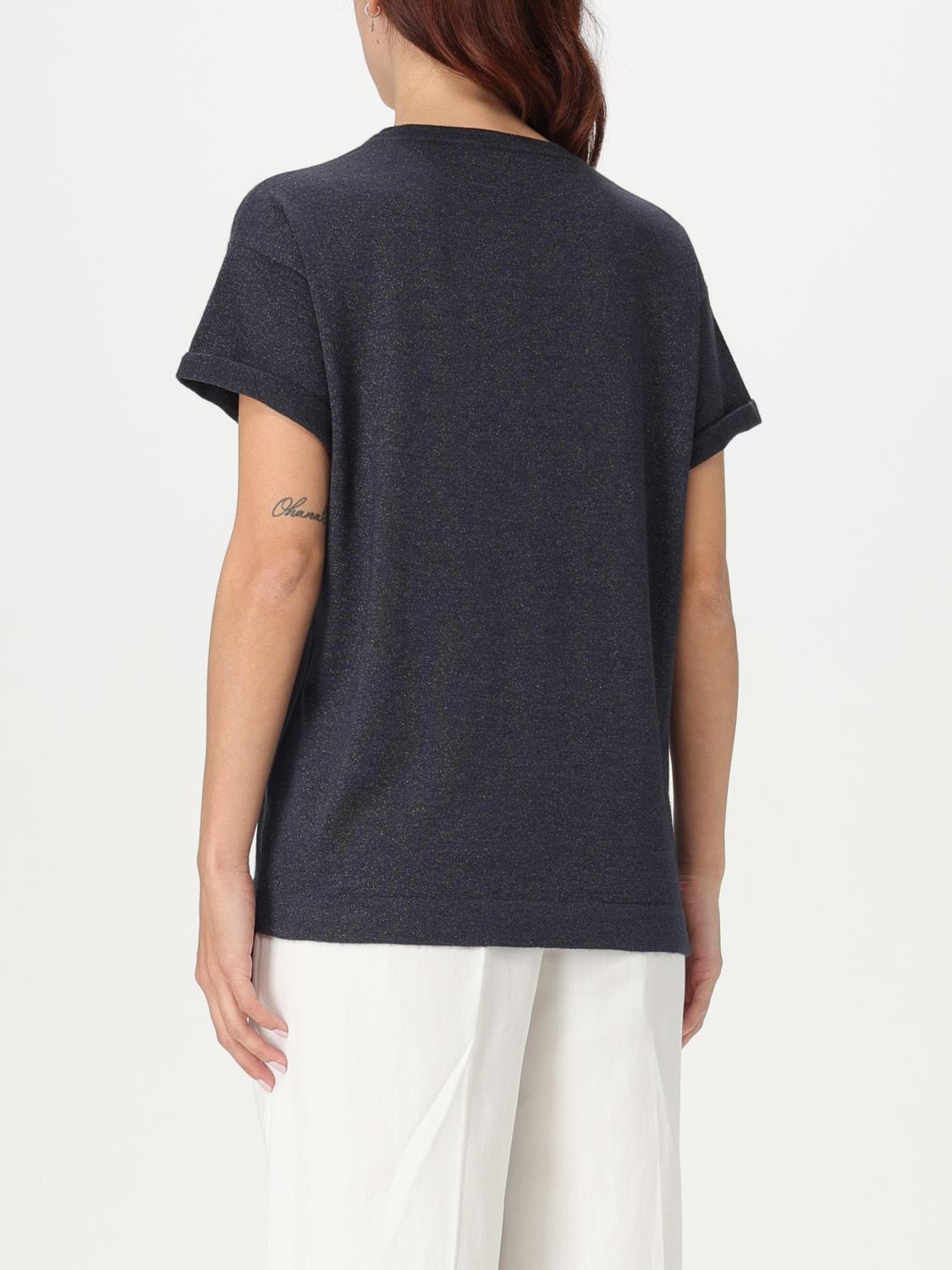 BRUNELLO CUCINELLI TOP: Pullover damen Brunello Cucinelli, Blau - Img 3