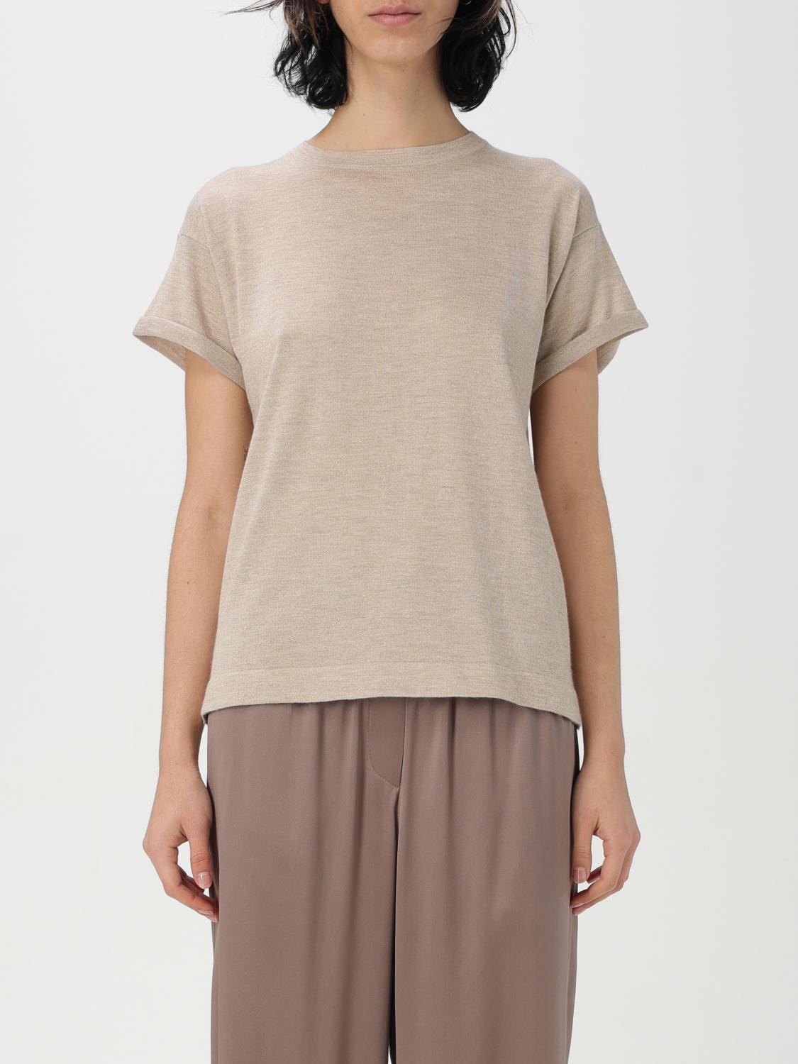 BRUNELLO CUCINELLI TOP: Sweater woman Brunello Cucinelli, Sand - Img 1