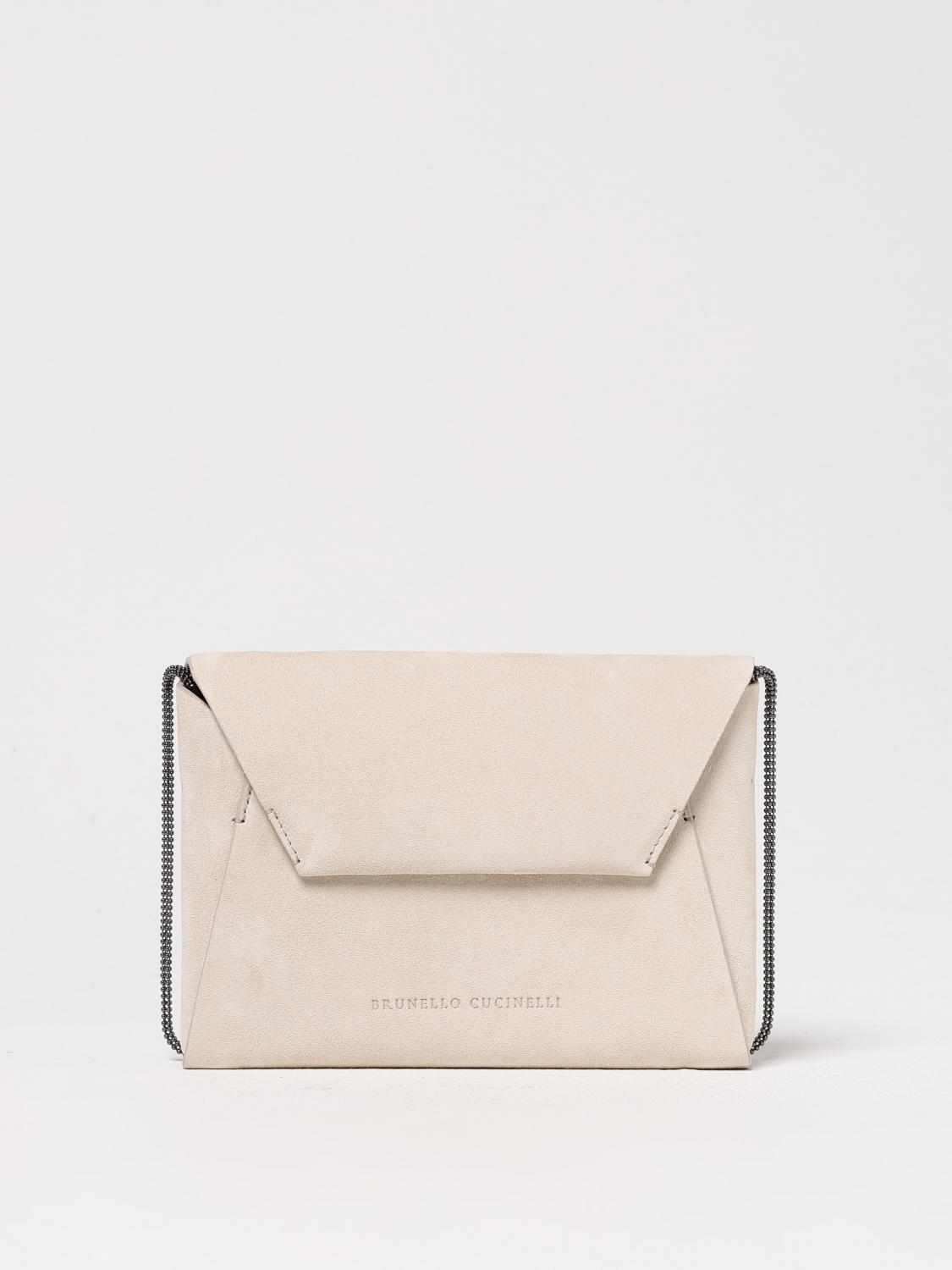 BRUNELLO CUCINELLI MINI BAG: Shoulder bag woman Brunello Cucinelli, Ivory - Img 1