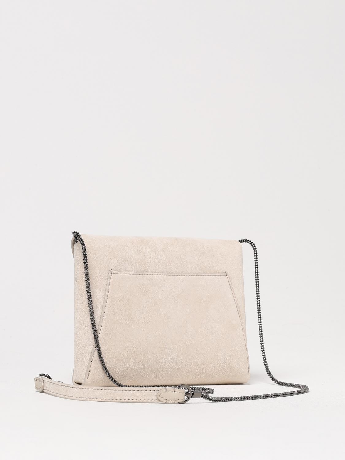 BRUNELLO CUCINELLI MINI BAG: Shoulder bag woman Brunello Cucinelli, Ivory - Img 3