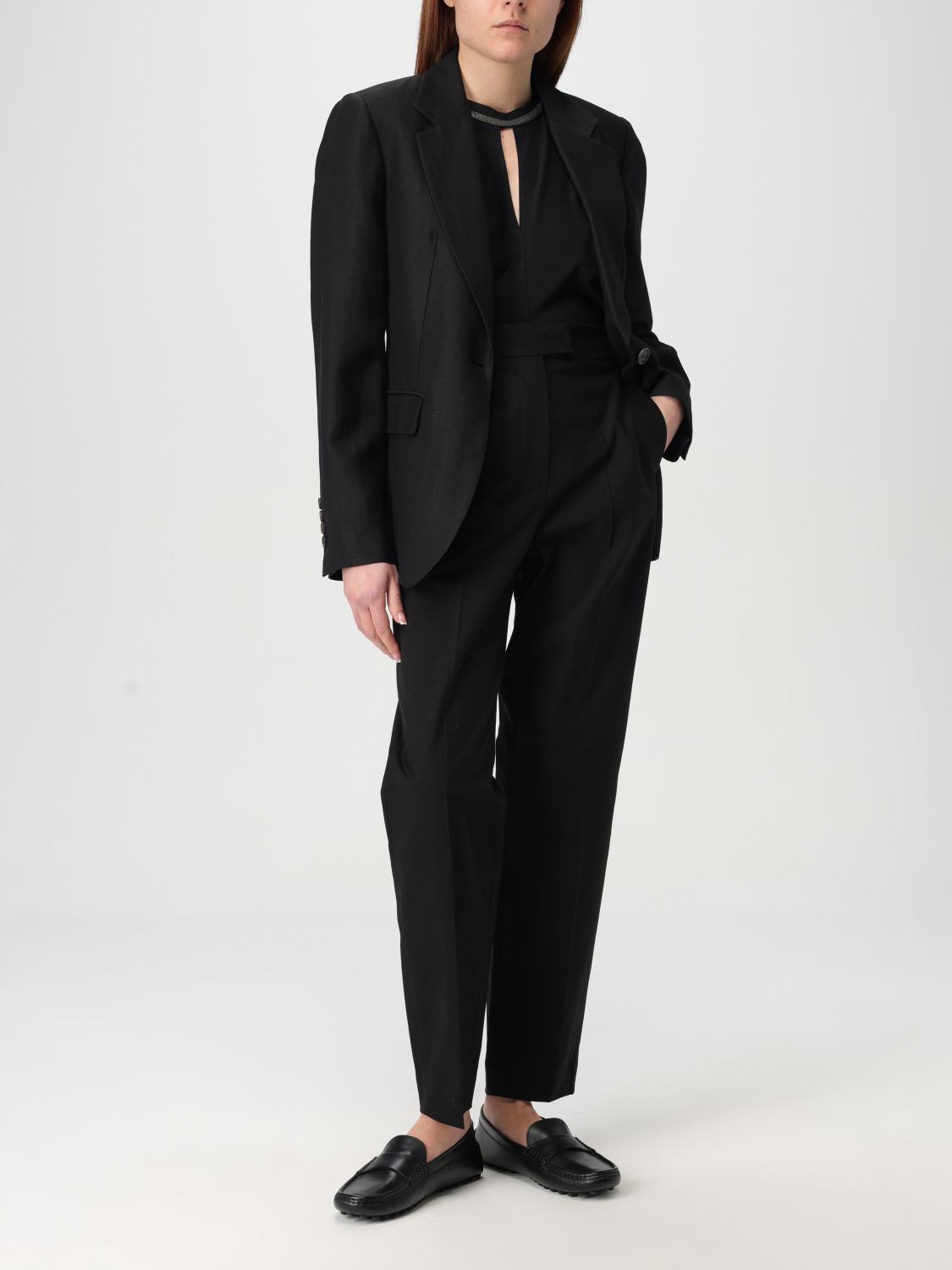 BRUNELLO CUCINELLI PANTS: Pants woman Brunello Cucinelli, Black - Img 2