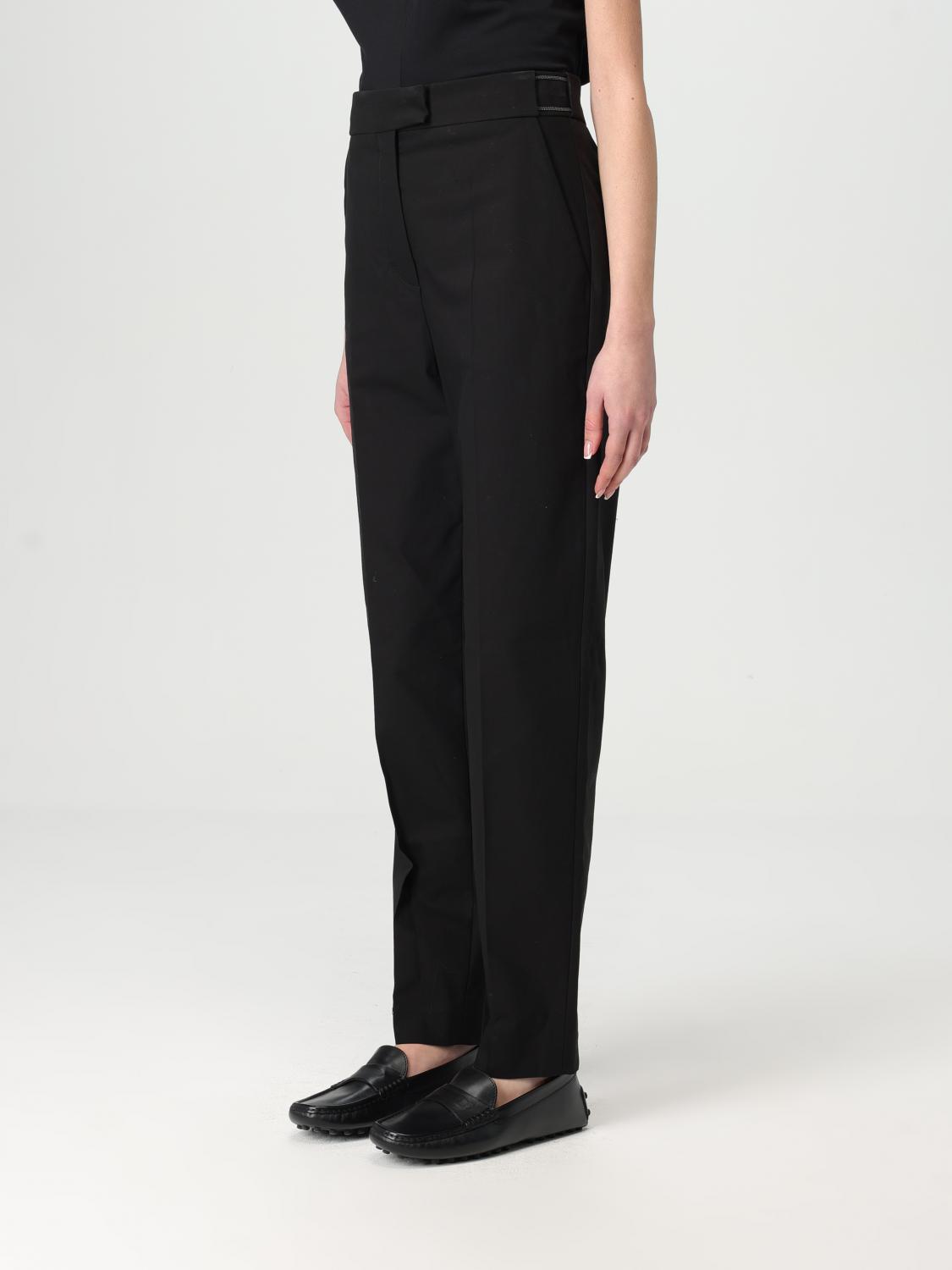 BRUNELLO CUCINELLI PANTS: Pants woman Brunello Cucinelli, Black - Img 4