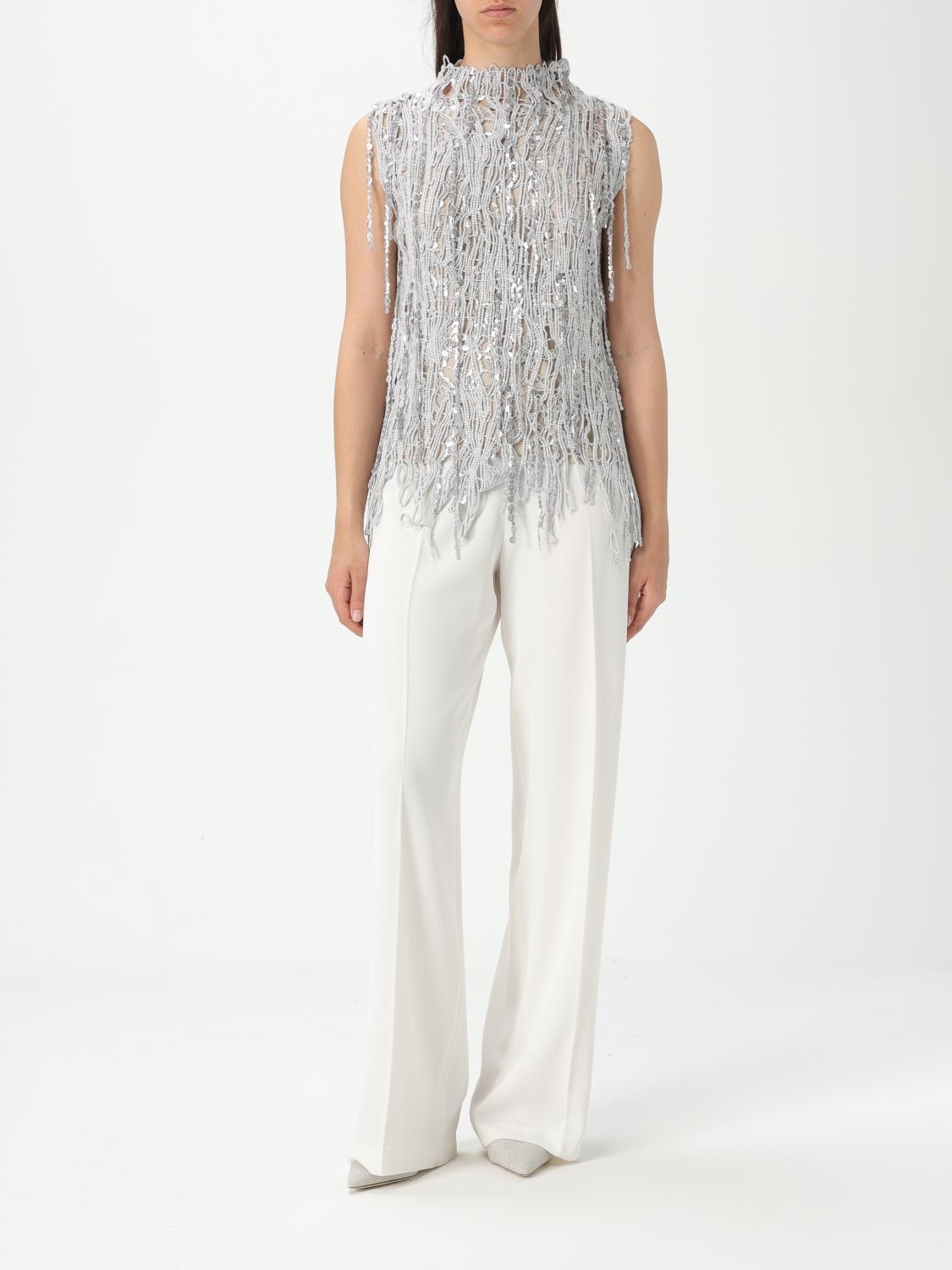 BRUNELLO CUCINELLI TOP: Jersey mujer Brunello Cucinelli, Natural - Img 2