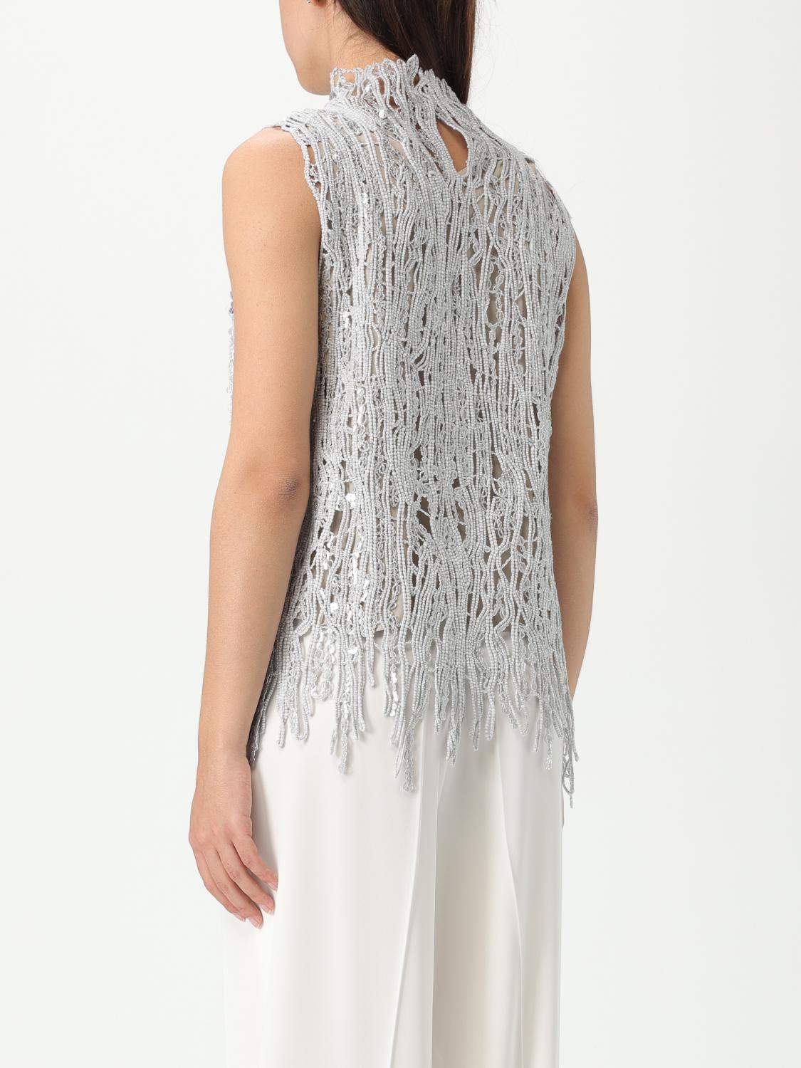BRUNELLO CUCINELLI TOP: Jersey mujer Brunello Cucinelli, Natural - Img 3