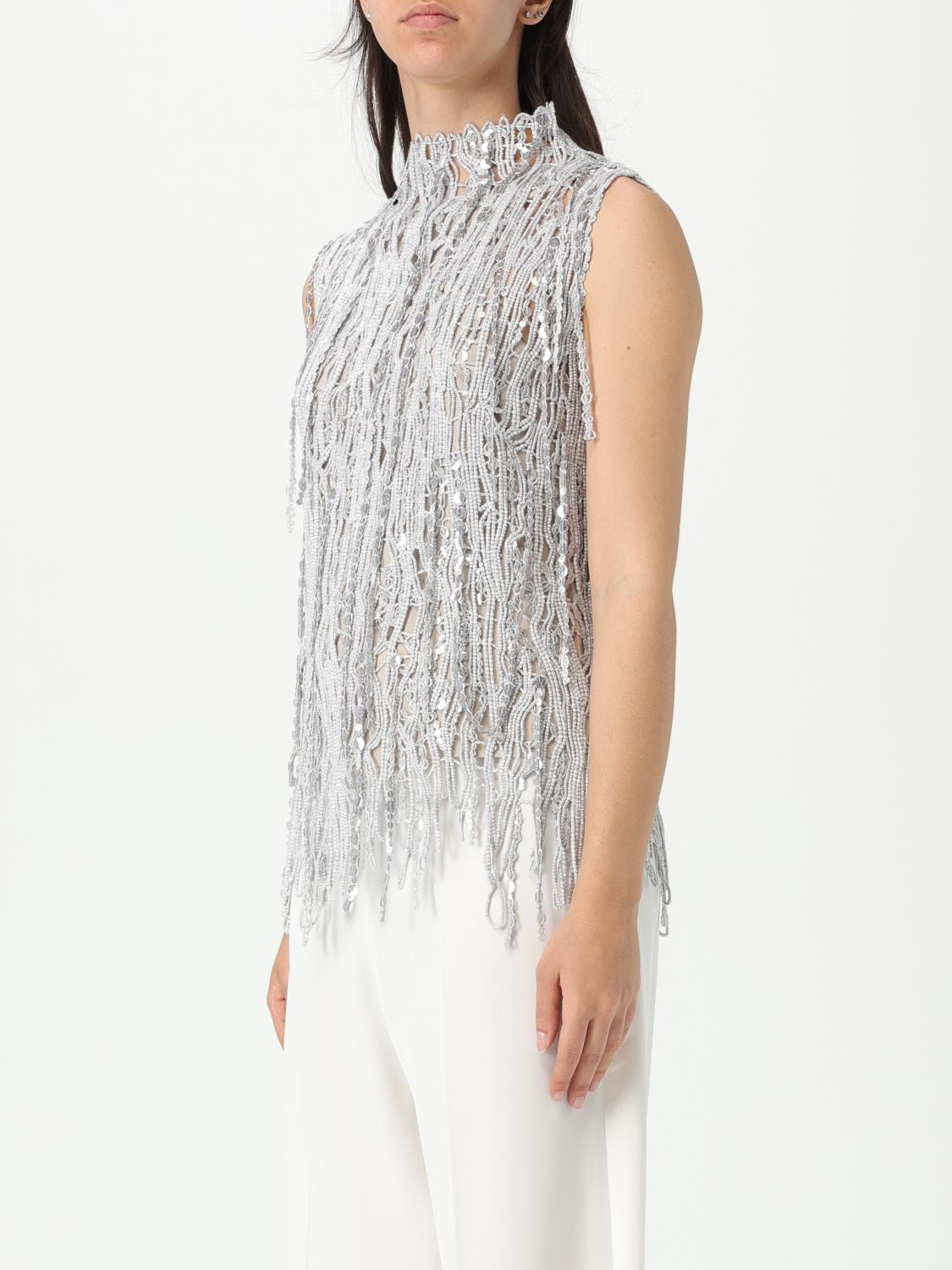 BRUNELLO CUCINELLI TOP: Jersey mujer Brunello Cucinelli, Natural - Img 4