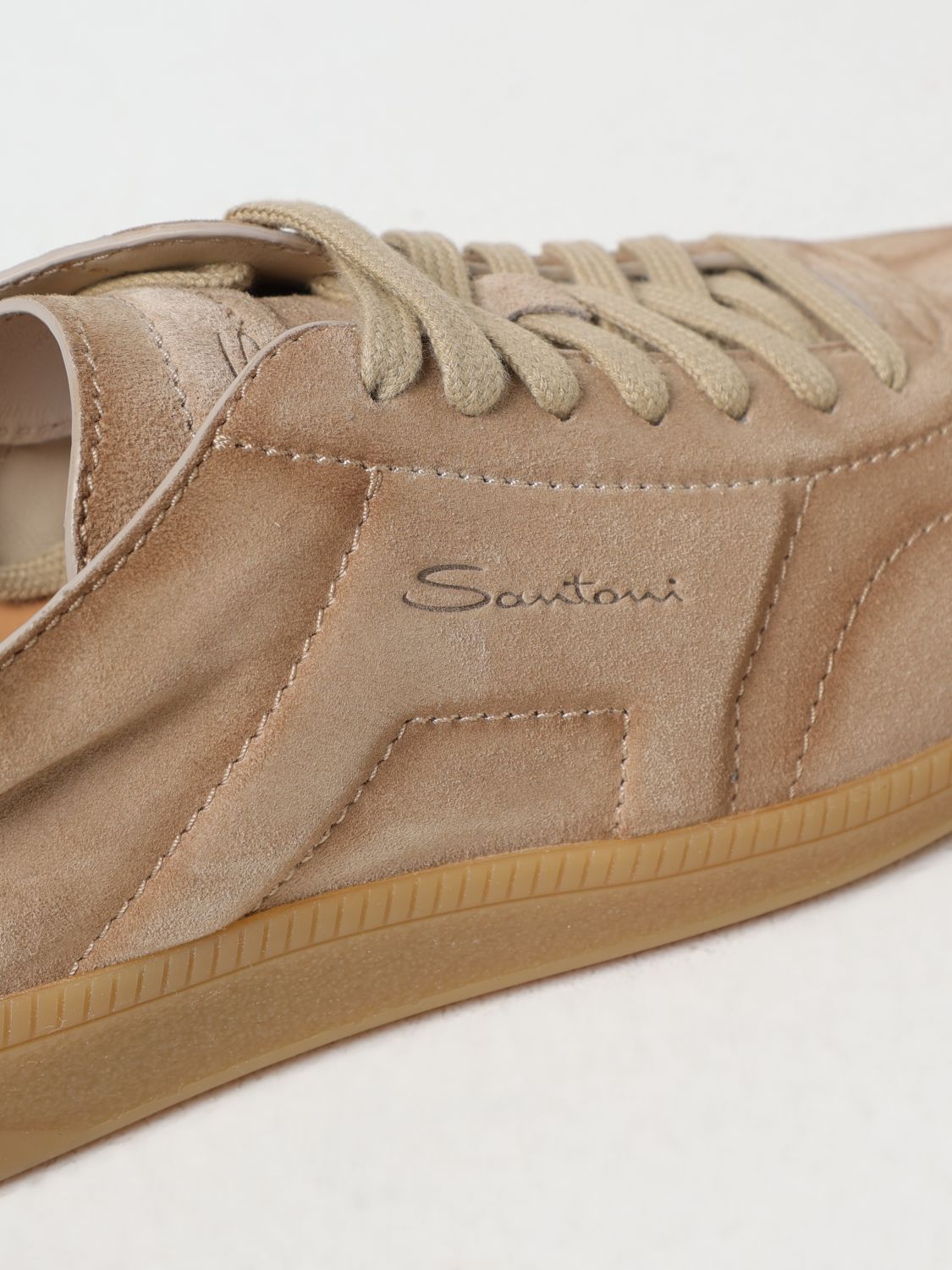 SANTONI SNEAKERS: Sneakers men Santoni, Brown - Img 4