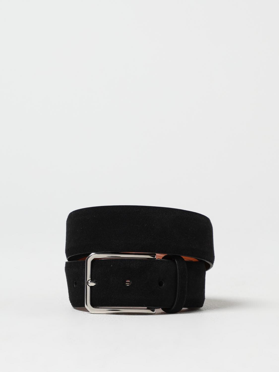 SANTONI BELT: Belt men Santoni, Black - Img 1