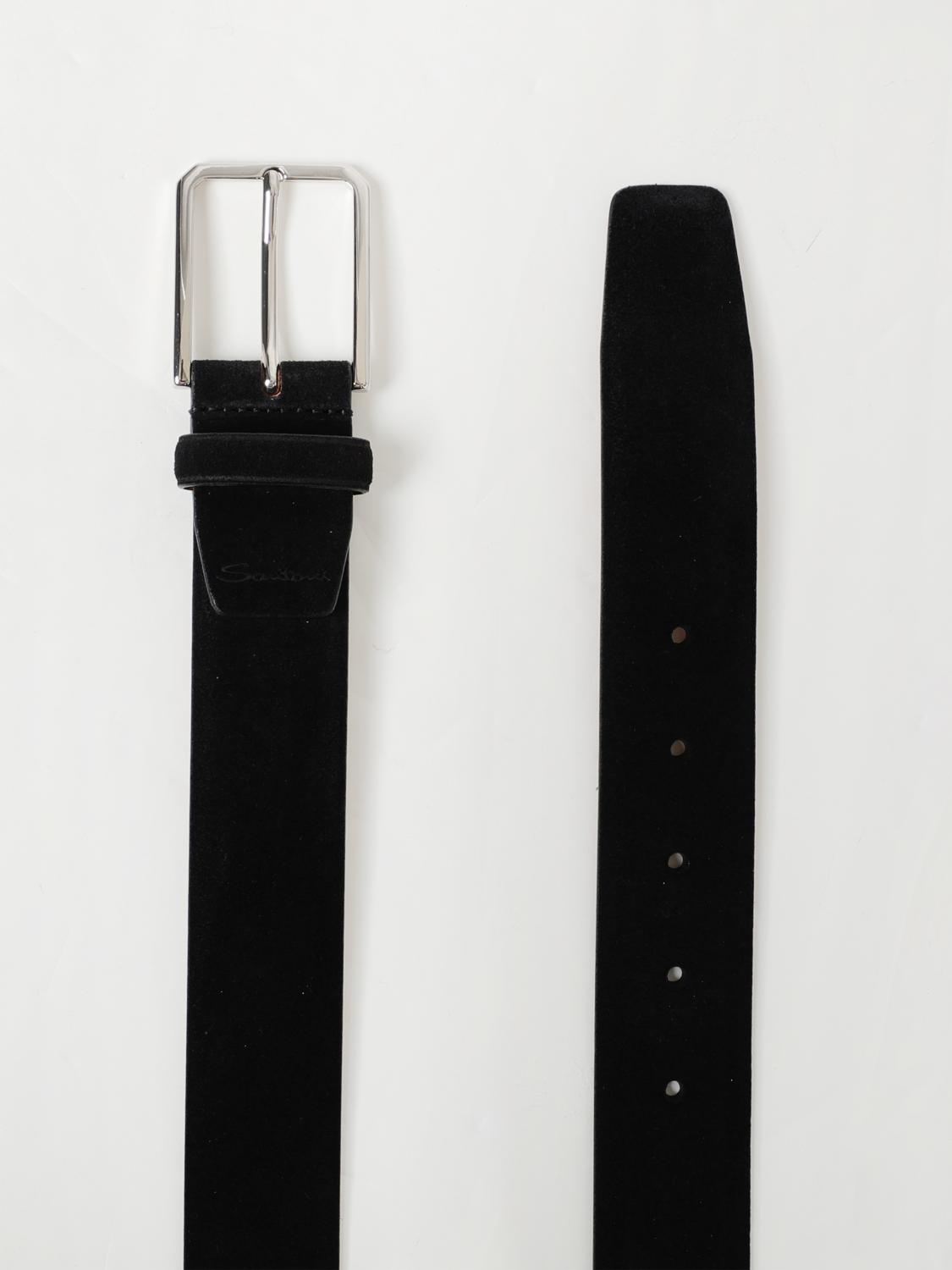 SANTONI BELT: Belt men Santoni, Black - Img 2