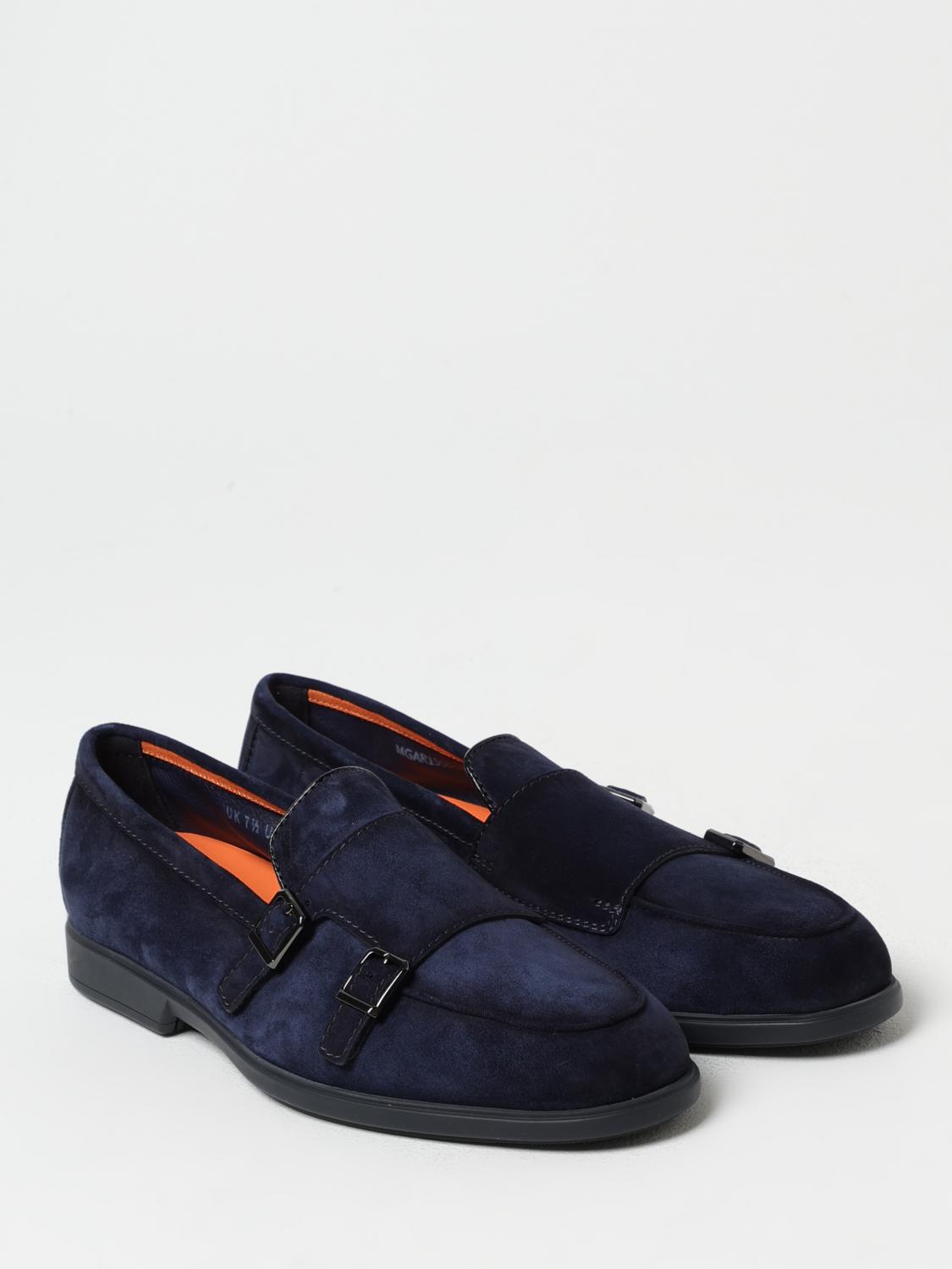 SANTONI BROGUE SHOES: Loafers men Santoni, Blue - Img 2