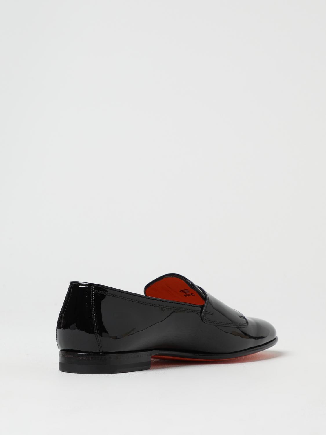 SANTONI BROGUE SHOES: Loafers men Santoni, Black - Img 3