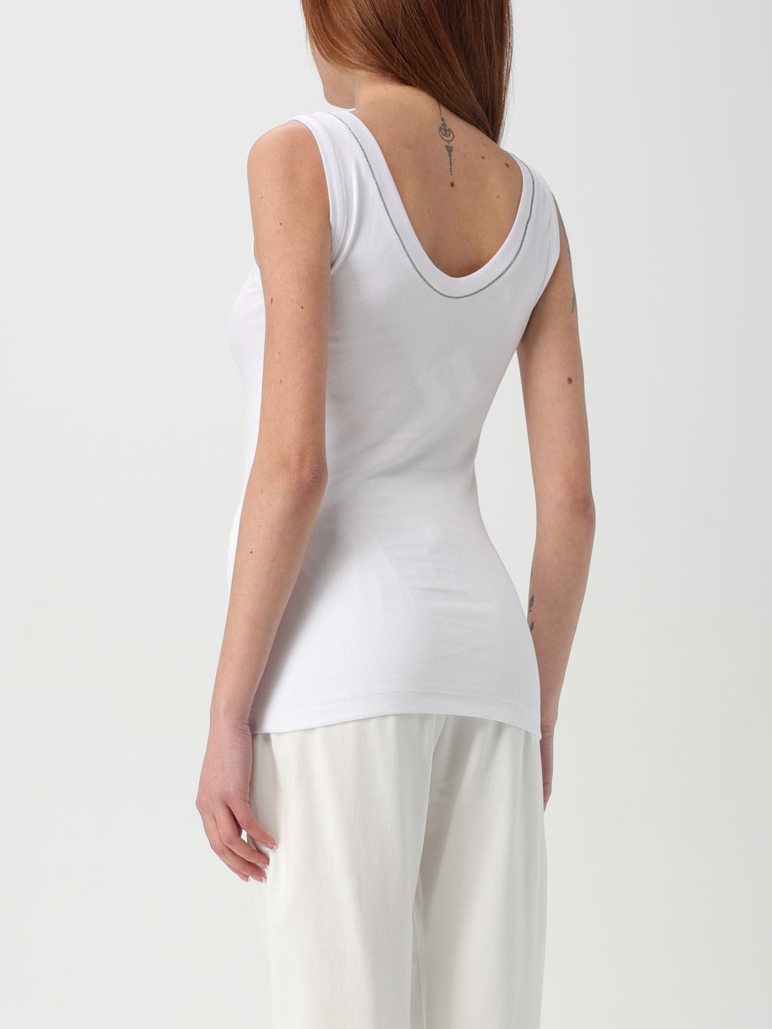 BRUNELLO CUCINELLI TOP E BLUSE: Top e bluse donna Brunello Cucinelli, Bianco - Img 3