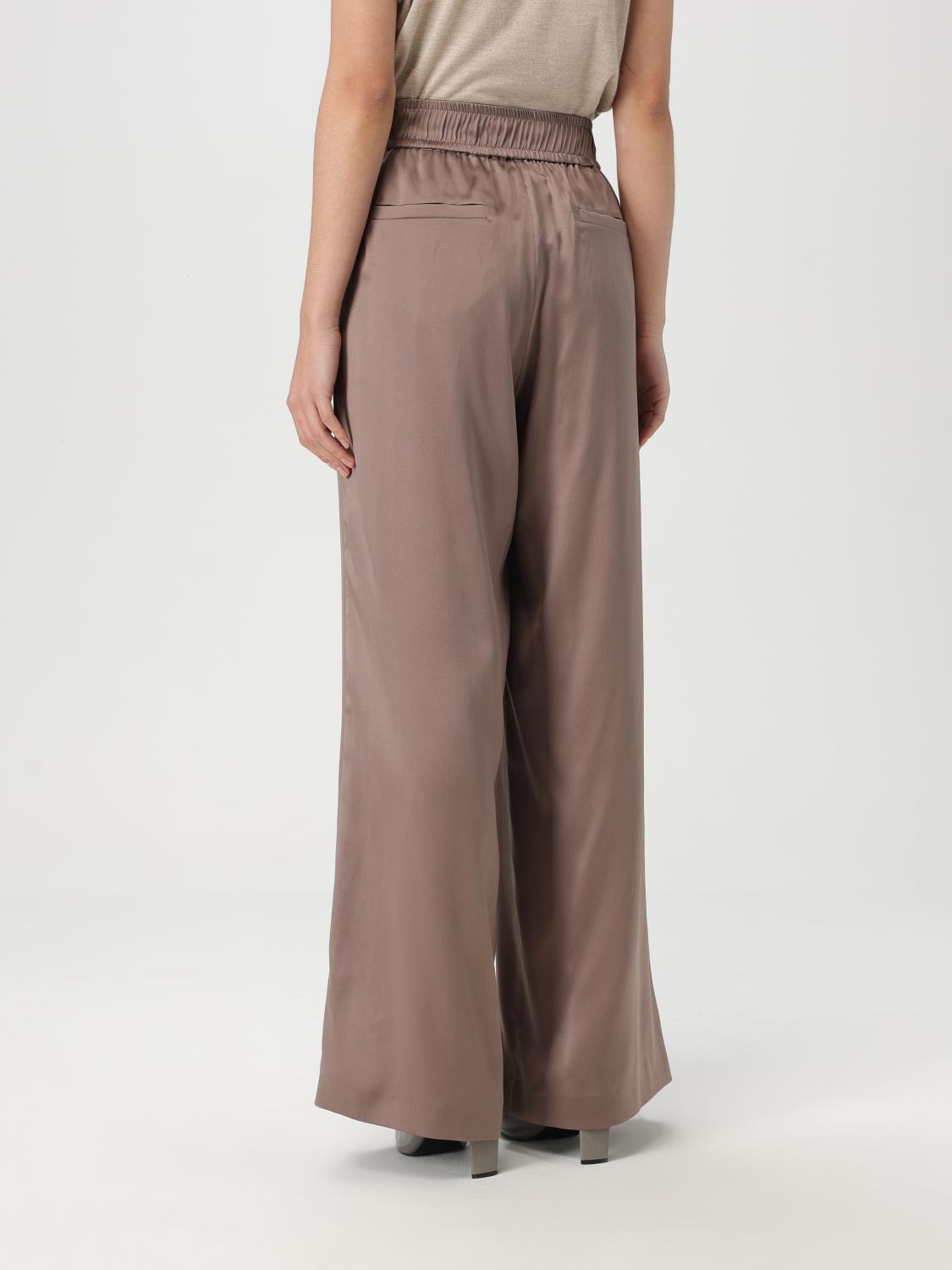 BRUNELLO CUCINELLI PANTALON: Pantalon femme Brunello Cucinelli, Cacao - Img 3