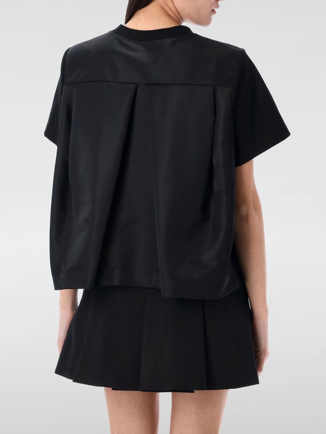 SACAI CAMISETA: Camiseta mujer Sacai, Negro - Img 2