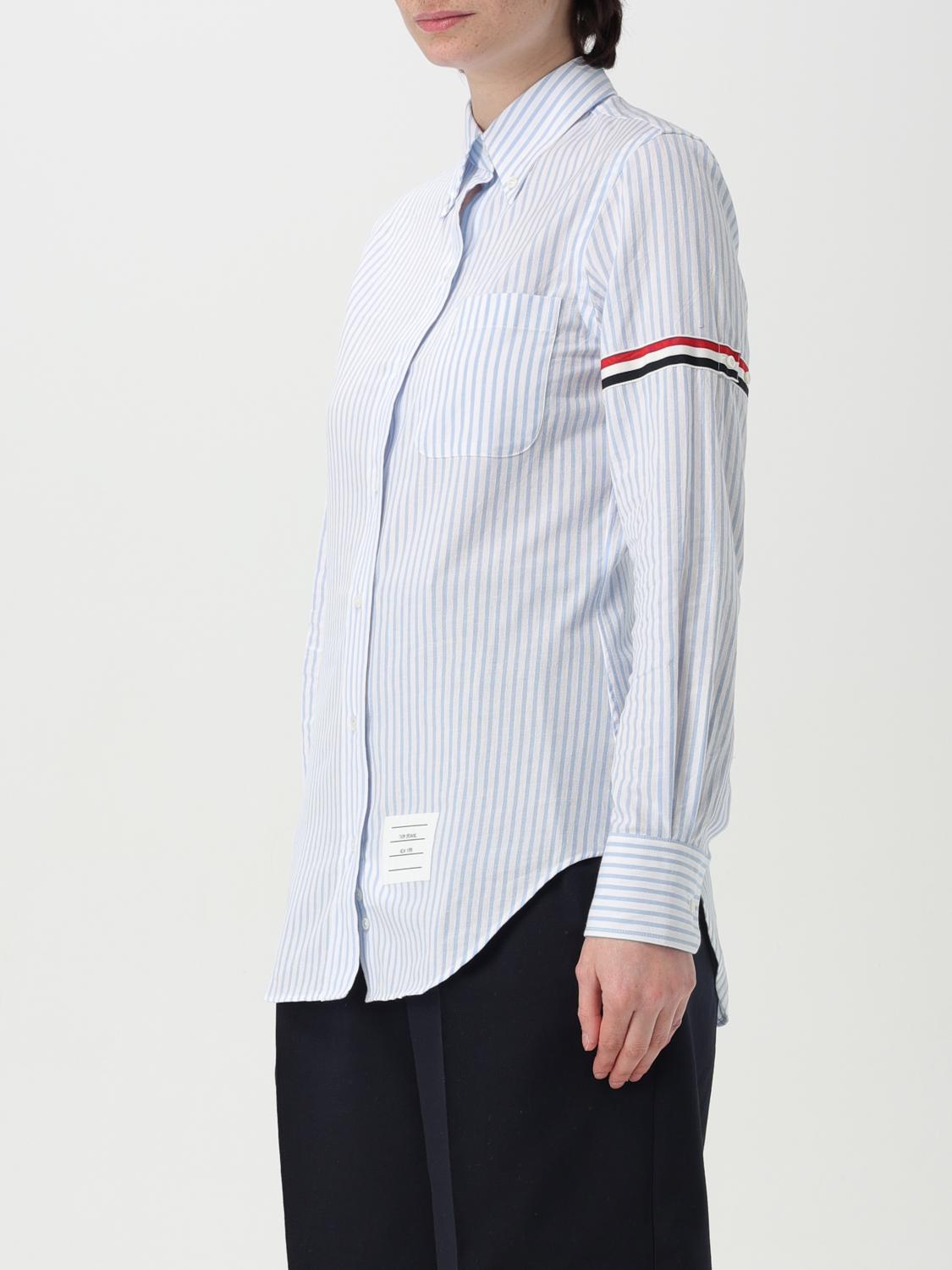 THOM BROWNE SHIRT: Shirt woman Thom Browne, Blue - Img 4