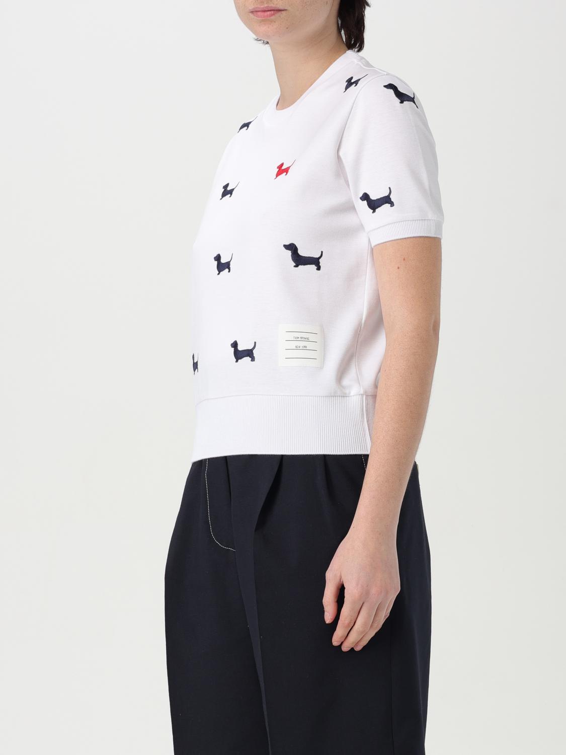 THOM BROWNE T-SHIRT: T-shirt woman Thom Browne, White - Img 4