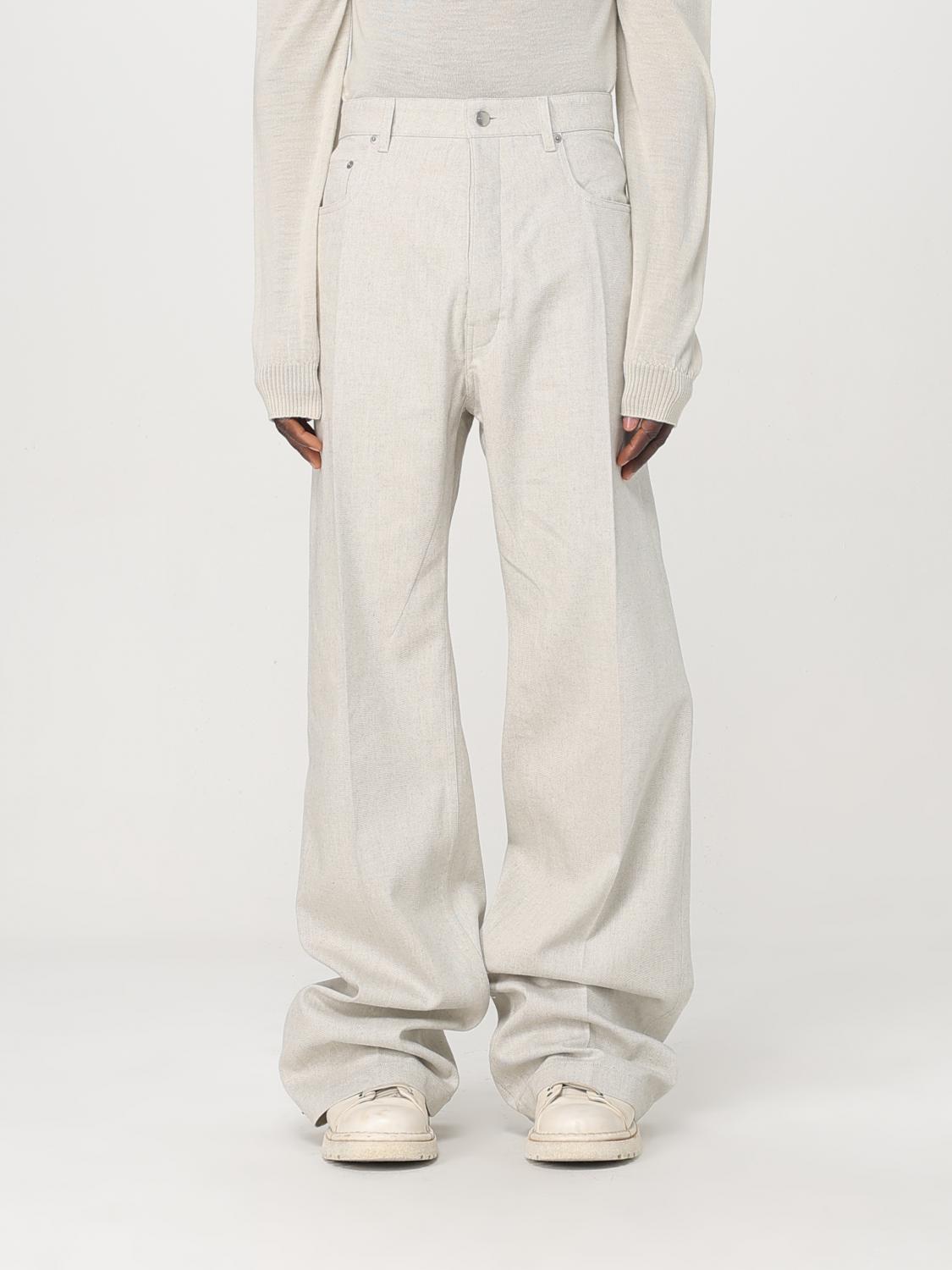 Rick Owens Jeans men - White | RU01E5333DRD | GIGLIO.COM