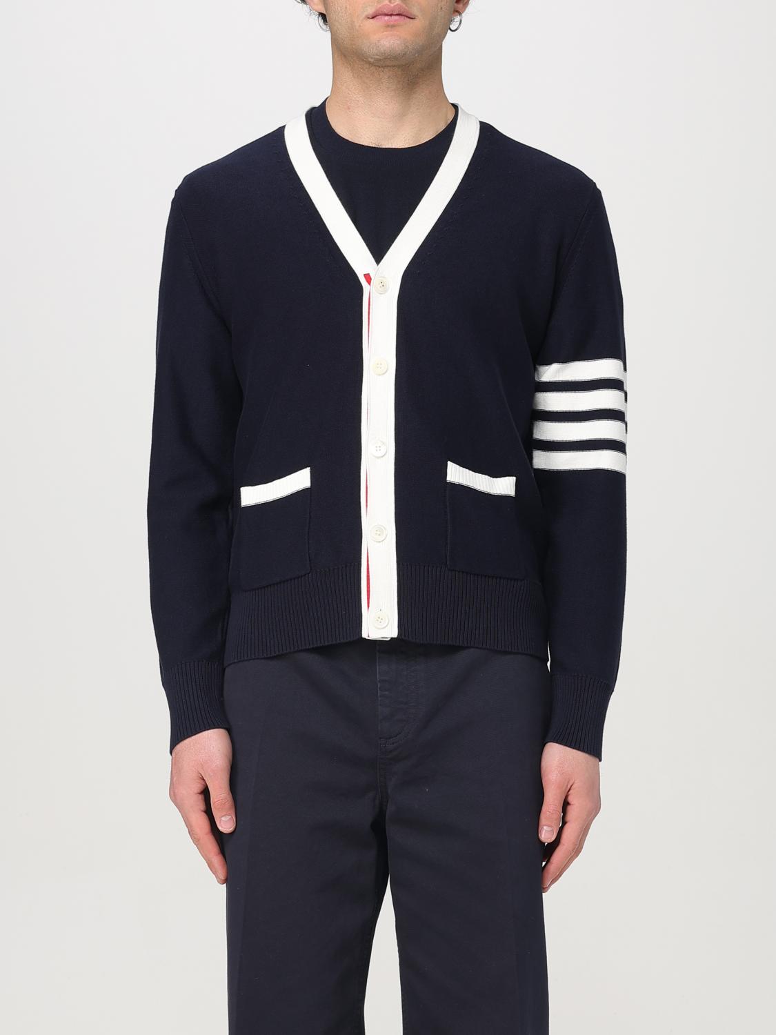 THOM BROWNE SWEATER: Sweater men Thom Browne, Blue - Img 1