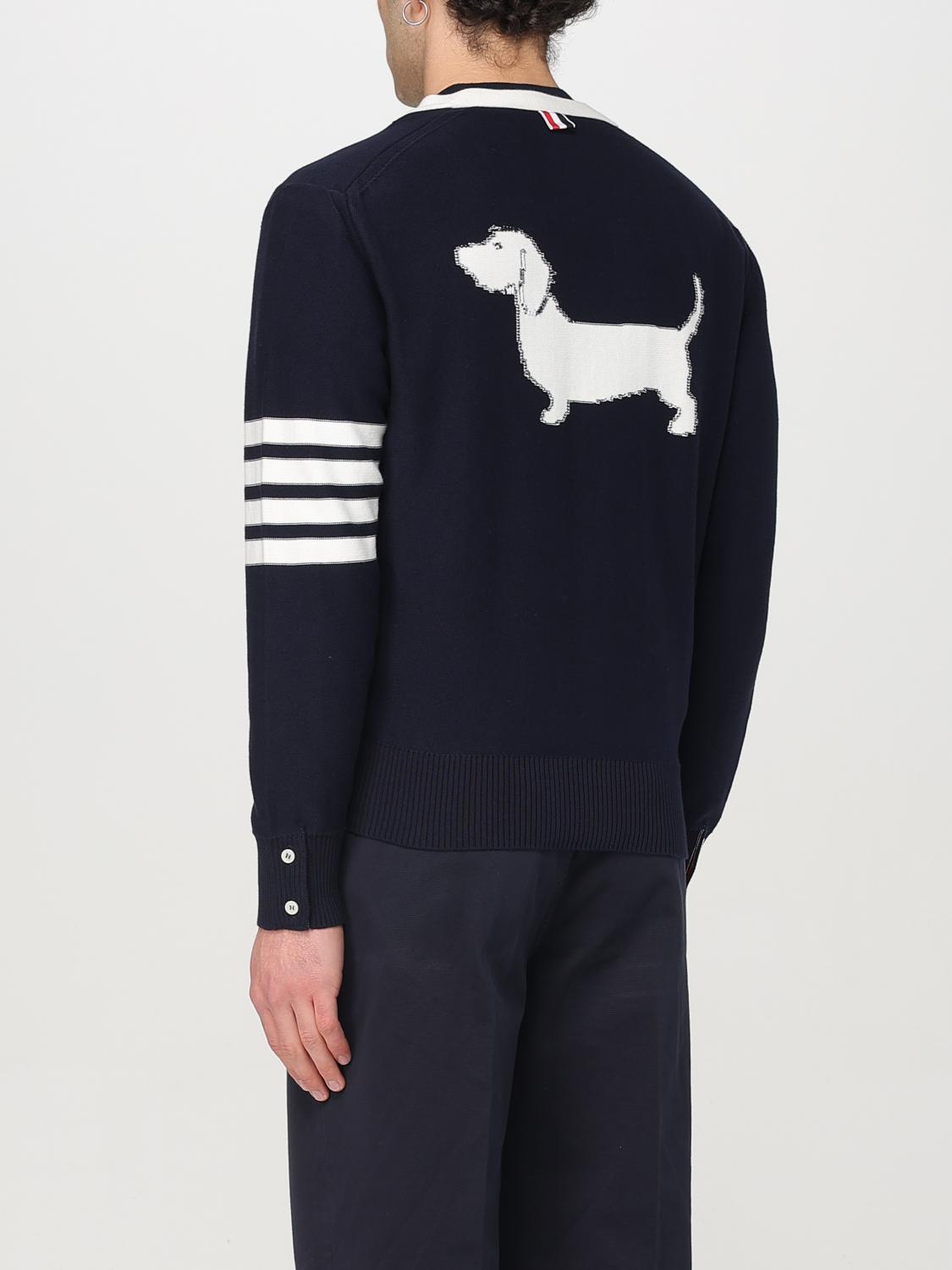 THOM BROWNE SWEATER: Sweater men Thom Browne, Blue - Img 3