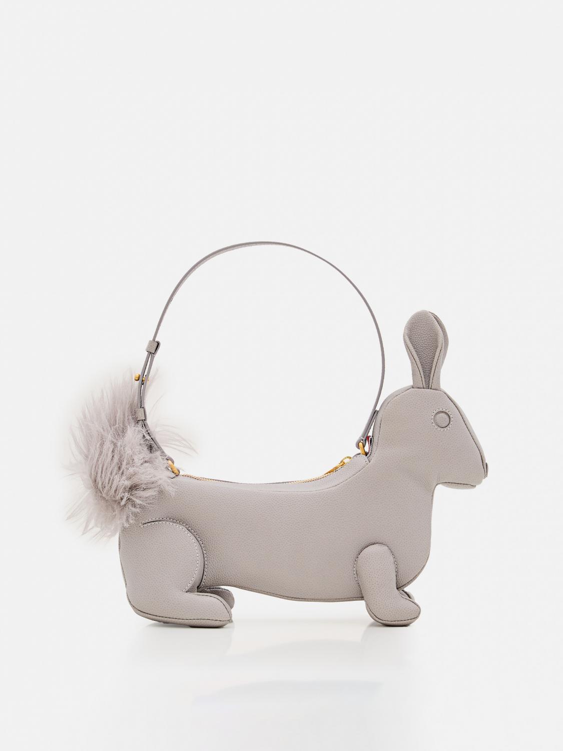 THOM BROWNE SCHULTERTASCHE: Handtasche damen Thom Browne, Grau - Img 3
