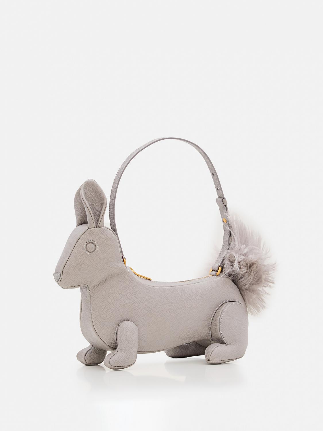 THOM BROWNE SCHULTERTASCHE: Handtasche damen Thom Browne, Grau - Img 4
