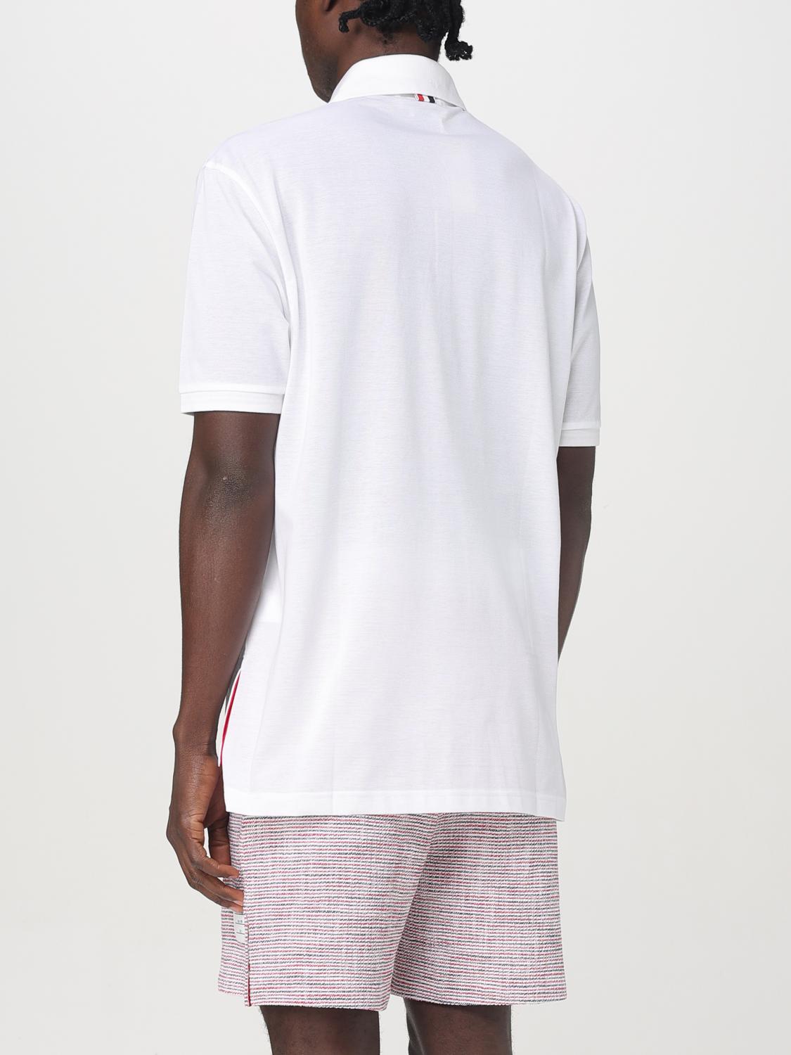 THOM BROWNE POLO SHIRT: Polo shirt men Thom Browne, White - Img 3