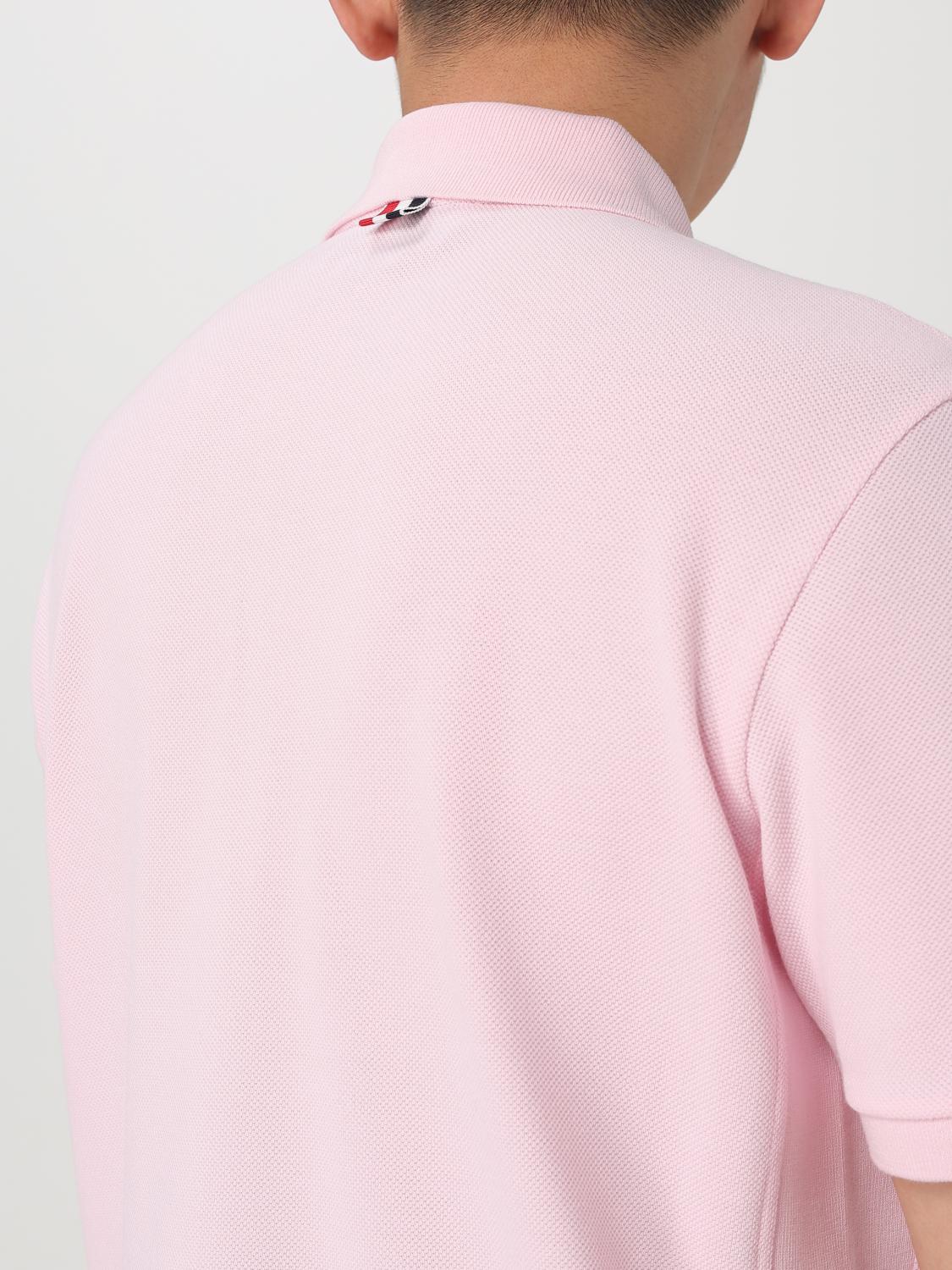 THOM BROWNE POLO SHIRT: Polo shirt men Thom Browne, Pink - Img 5