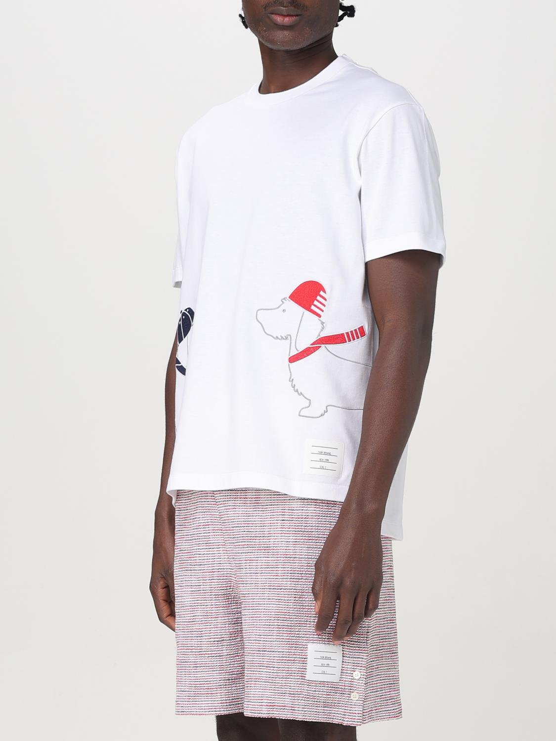 THOM BROWNE T-SHIRT: T-shirt men Thom Browne, White - Img 4