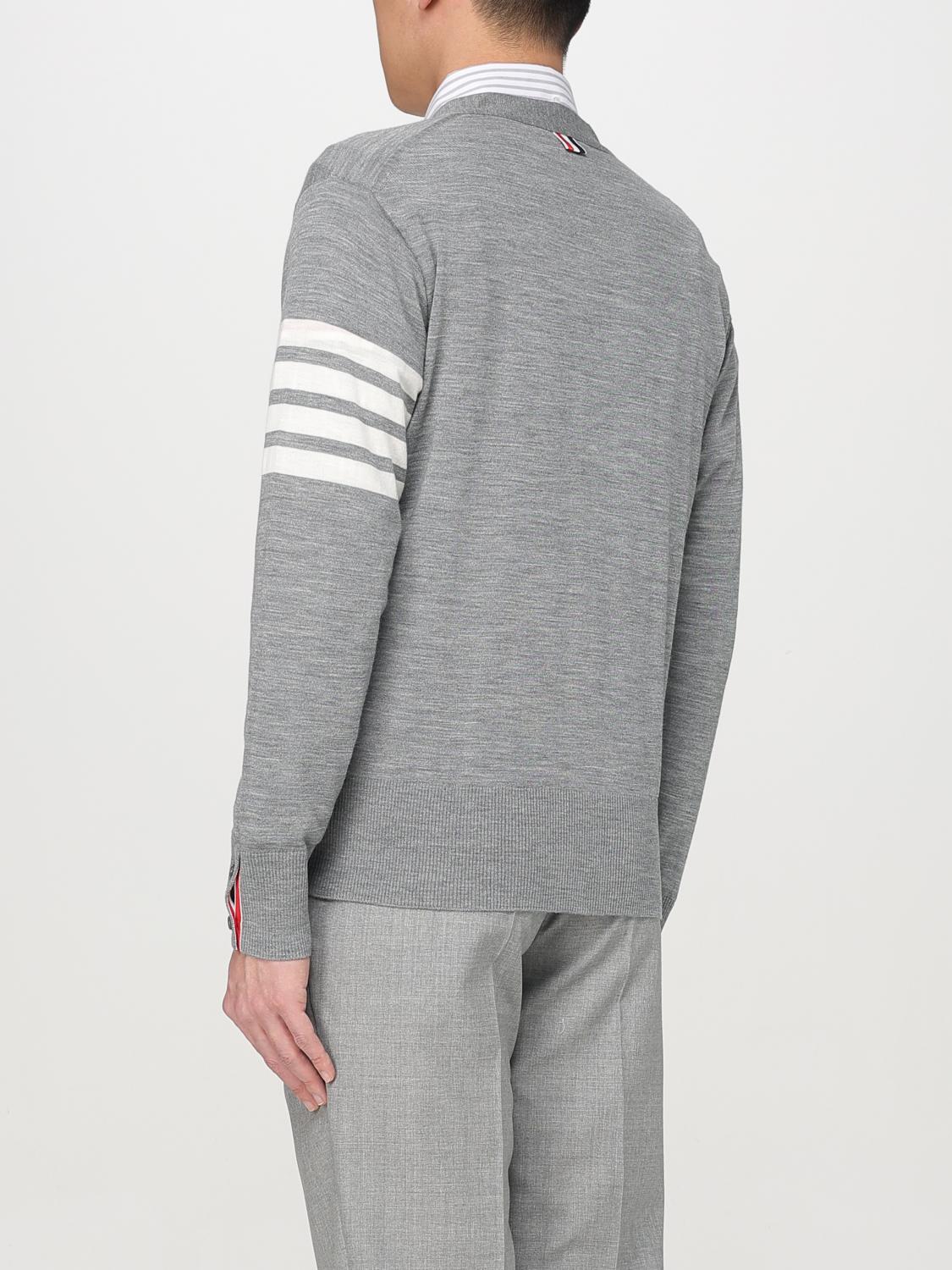 THOM BROWNE SWEATER: Sweater men Thom Browne, Grey - Img 3