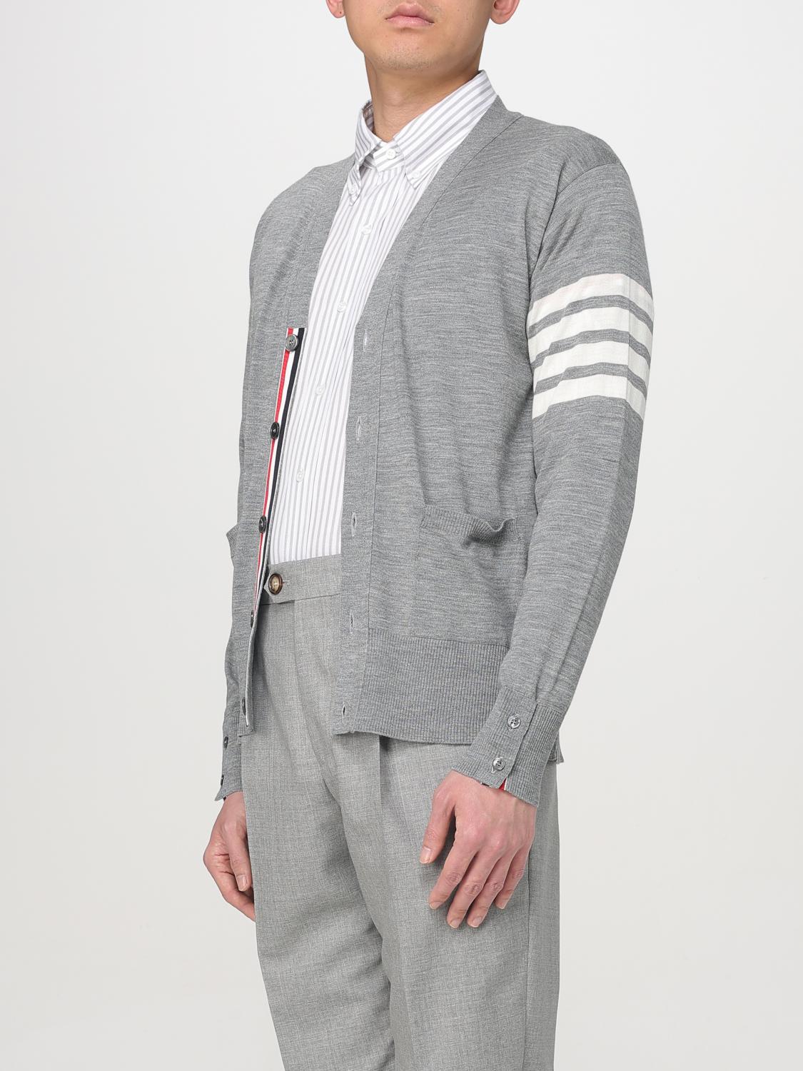 THOM BROWNE SWEATER: Sweater men Thom Browne, Grey - Img 4