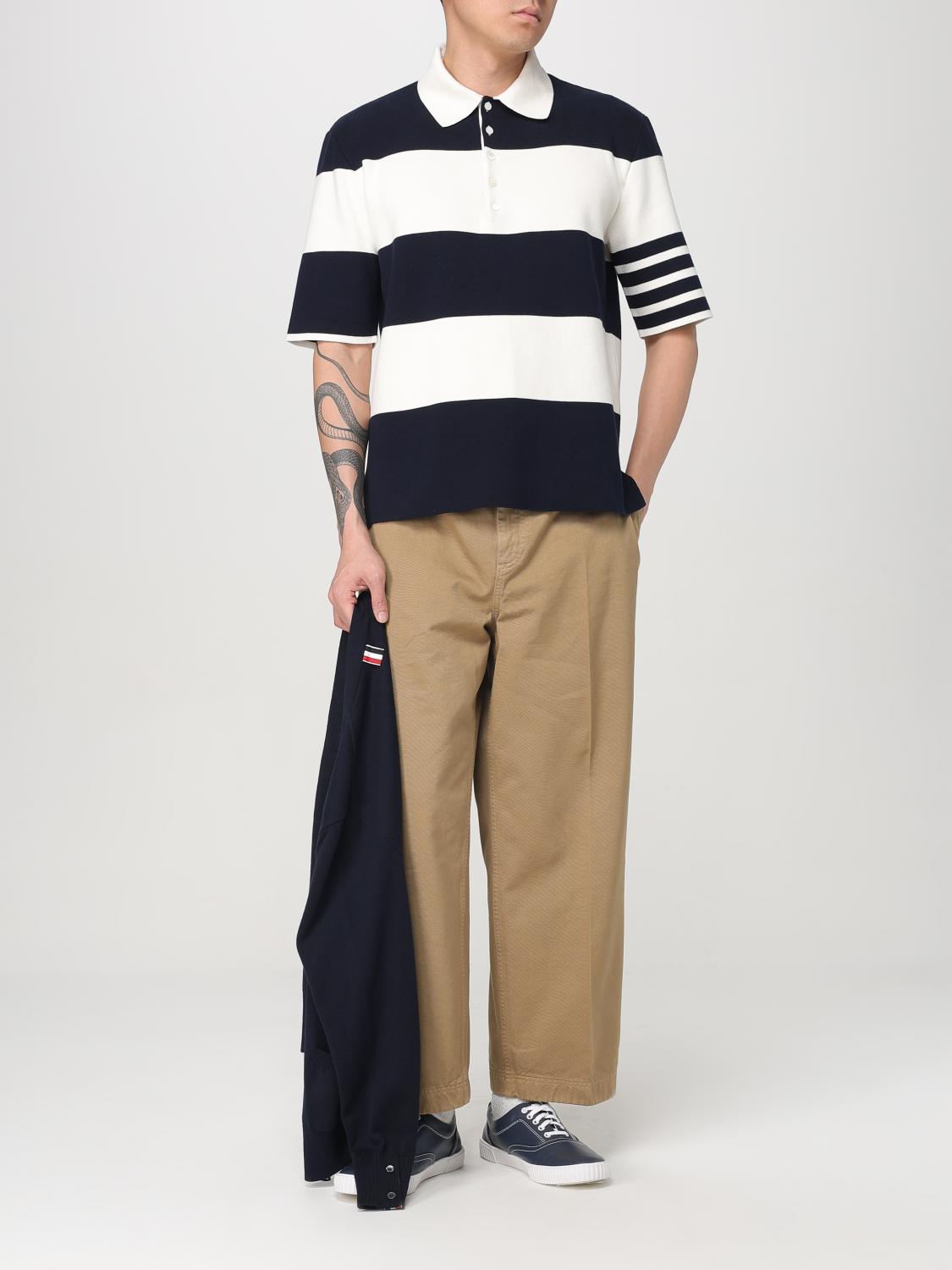 THOM BROWNE POLO SHIRT: Polo shirt men Thom Browne, Navy - Img 2