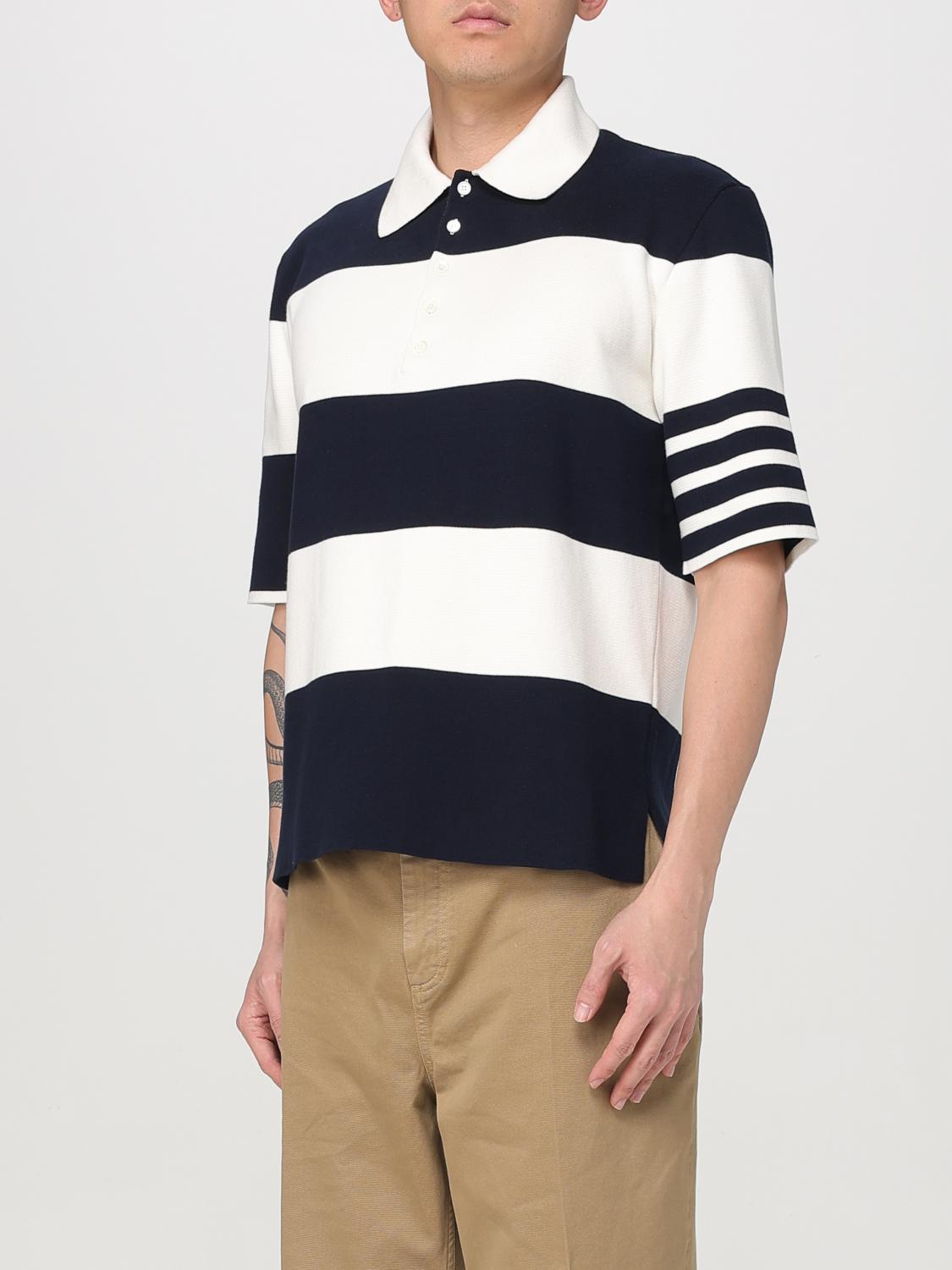 THOM BROWNE POLO SHIRT: Polo shirt men Thom Browne, Navy - Img 4