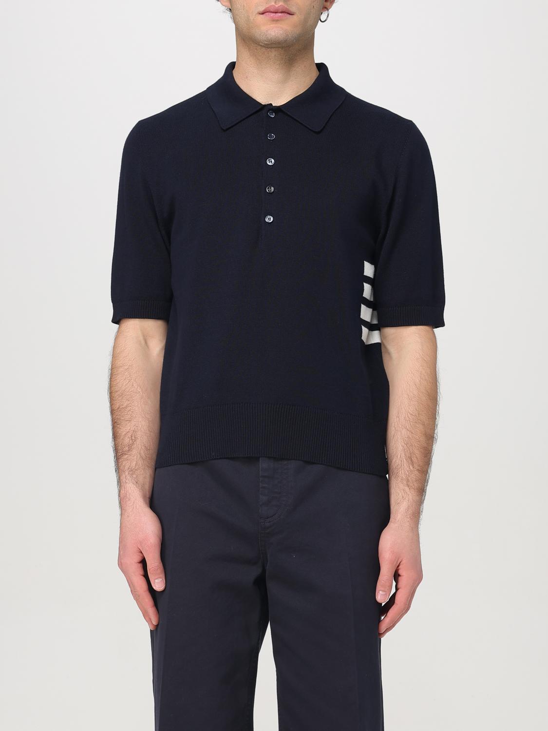 THOM BROWNE POLO SHIRT: Polo shirt men Thom Browne, Navy - Img 1