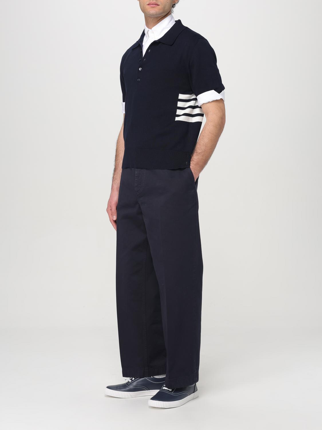 THOM BROWNE POLO SHIRT: Polo shirt men Thom Browne, Navy - Img 2