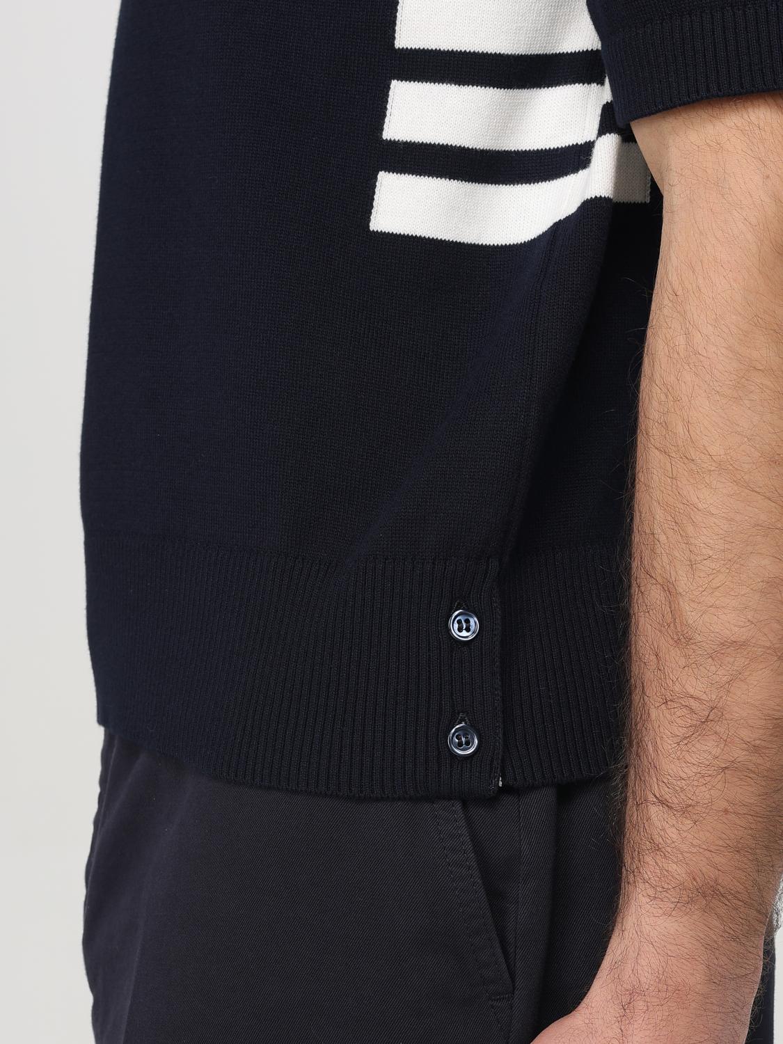 THOM BROWNE POLO SHIRT: Polo shirt men Thom Browne, Navy - Img 5