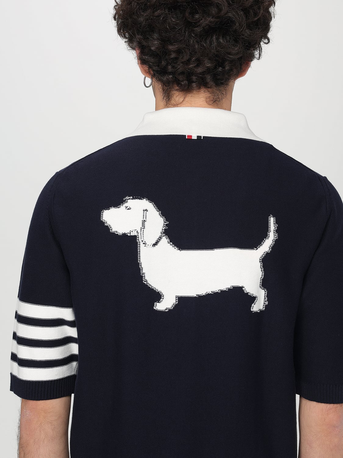 THOM BROWNE POLO: Polo homme Thom Browne, Bleu Marine - Img 5