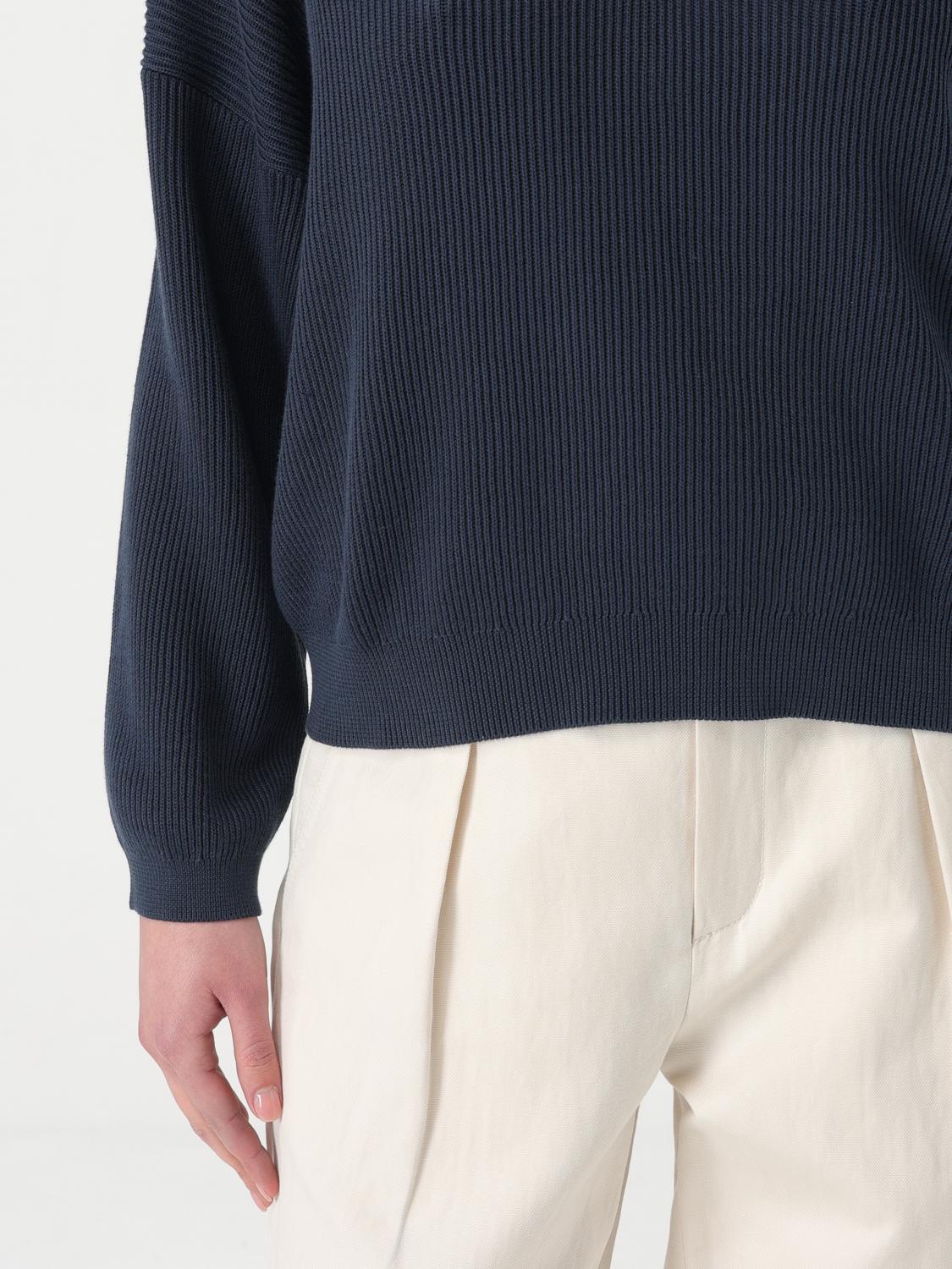 BRUNELLO CUCINELLI PULLOVER: Pullover damen Brunello Cucinelli, Blau - Img 5
